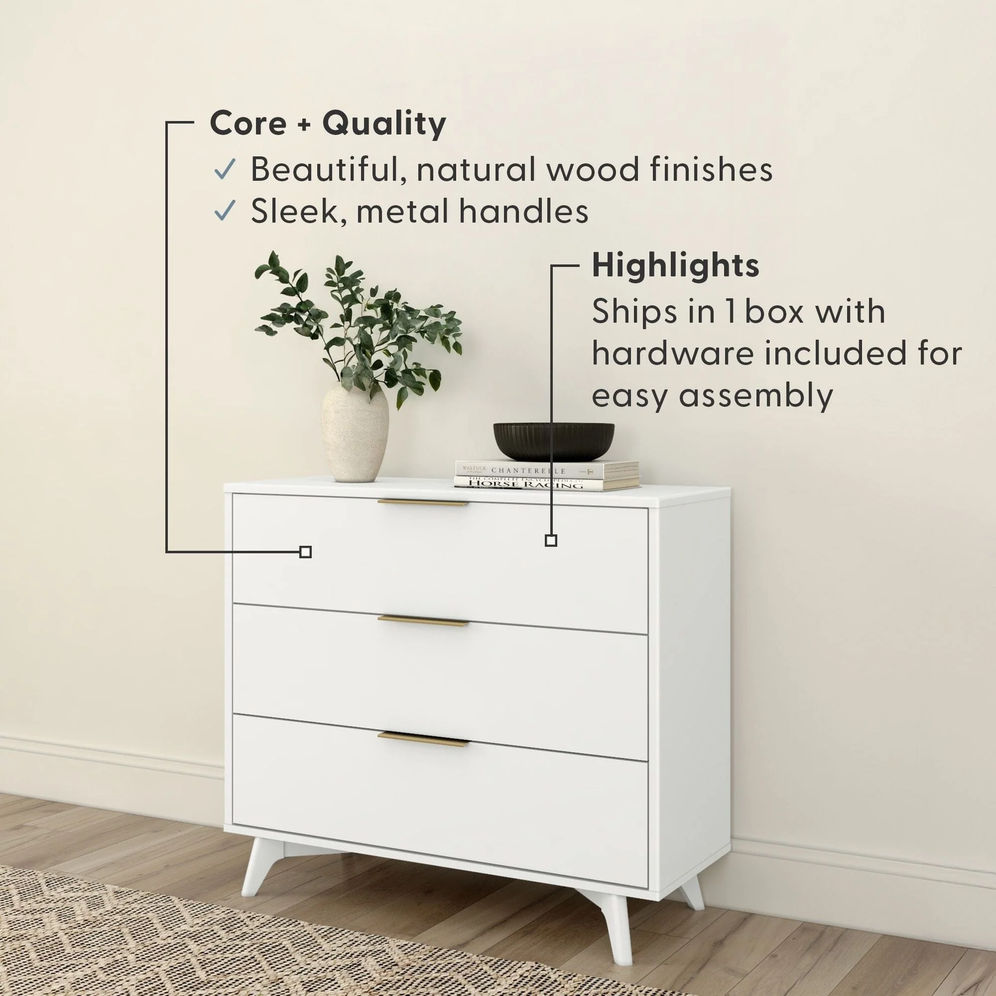 Haven 3-Drawer Dresser - Image 11