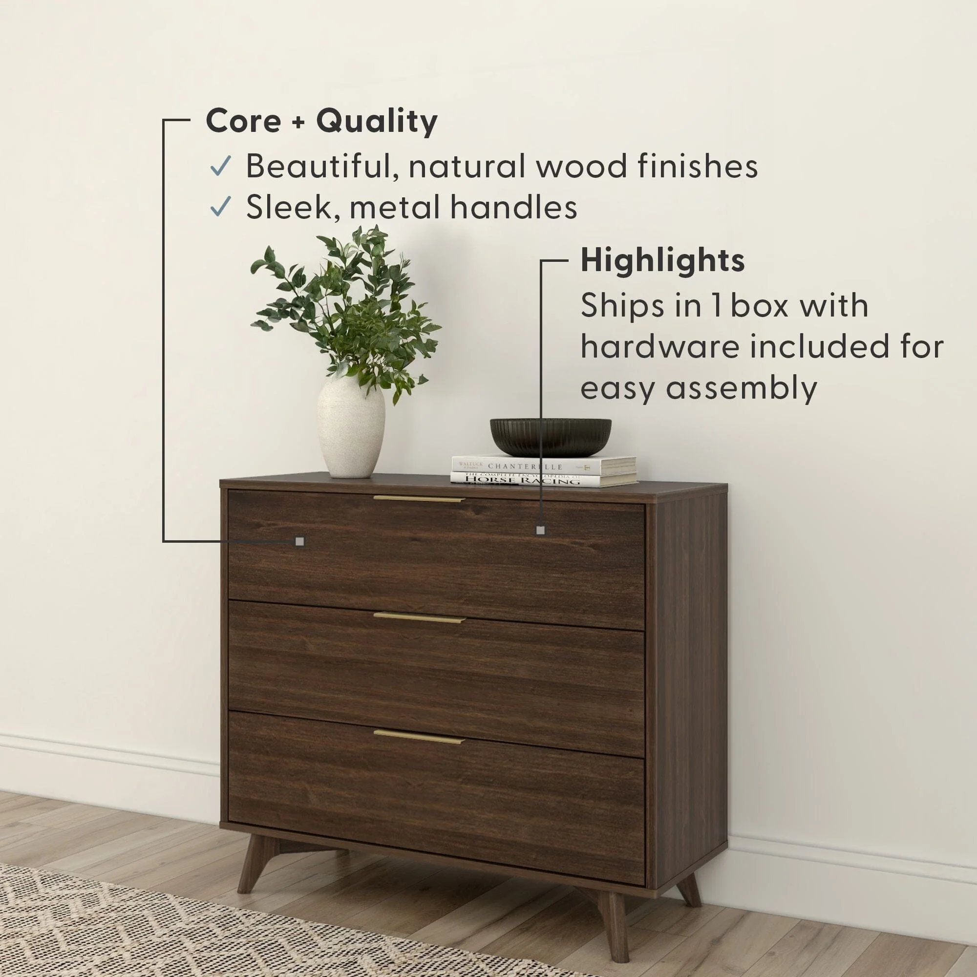 Haven 3-Drawer Dresser - Image 13