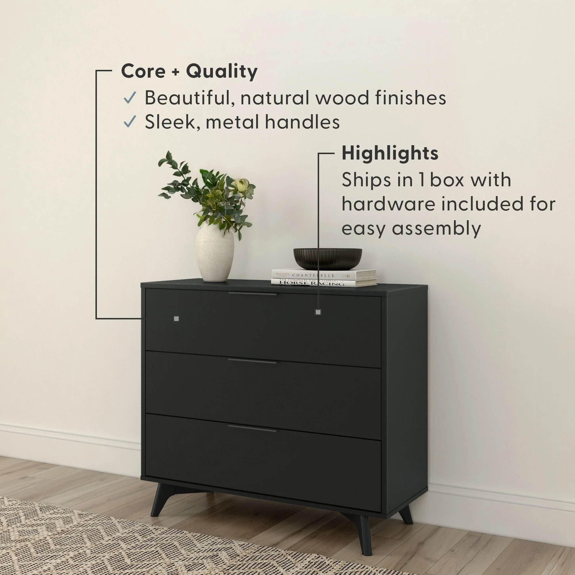 Haven 3-Drawer Dresser - Image 15