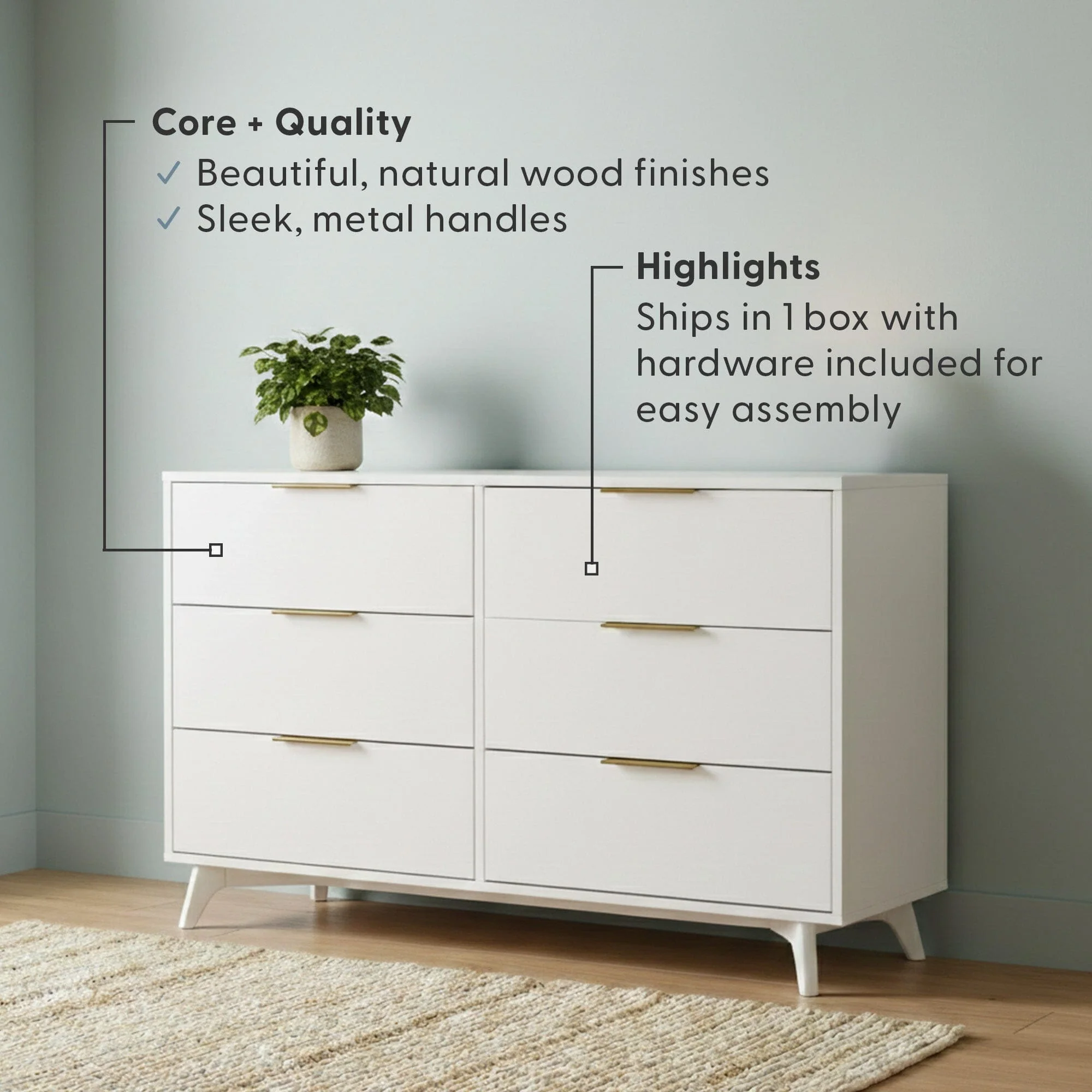 Haven 6-Drawer Dresser - Image 11