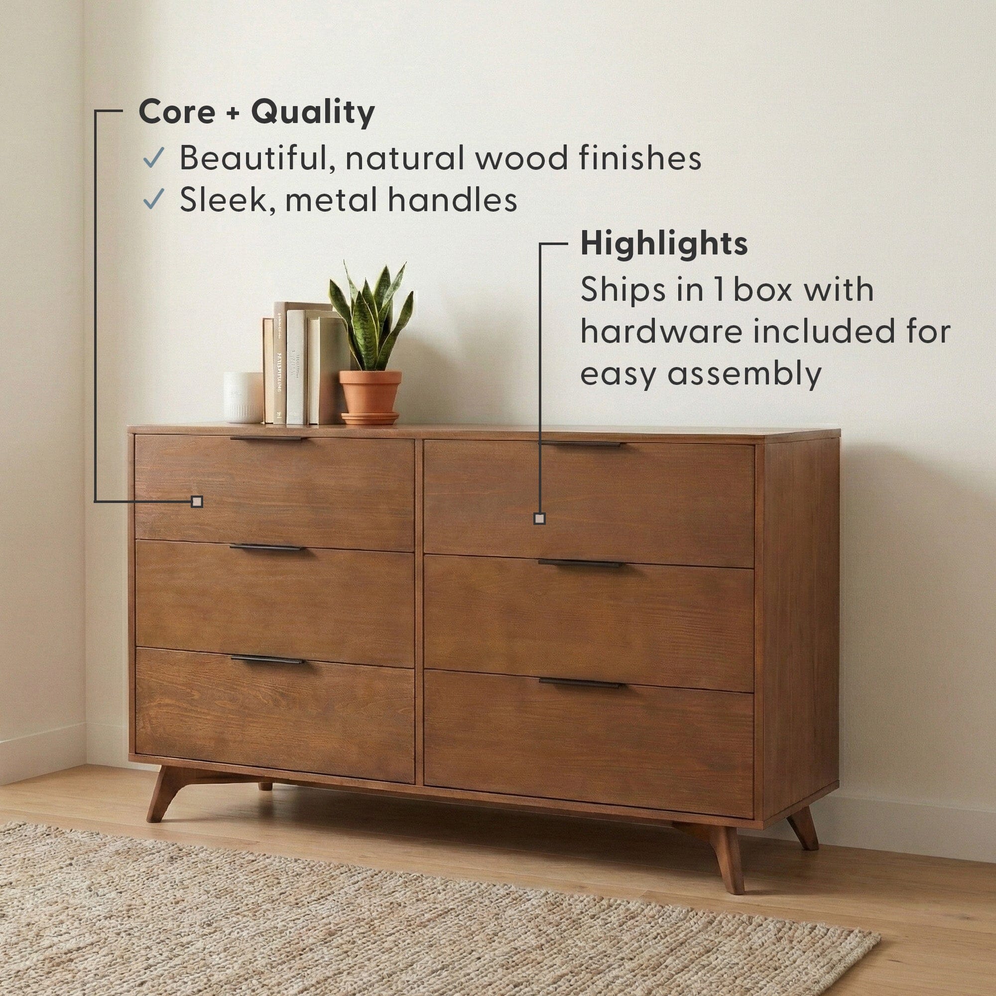 Haven 6-Drawer Dresser - Image 12