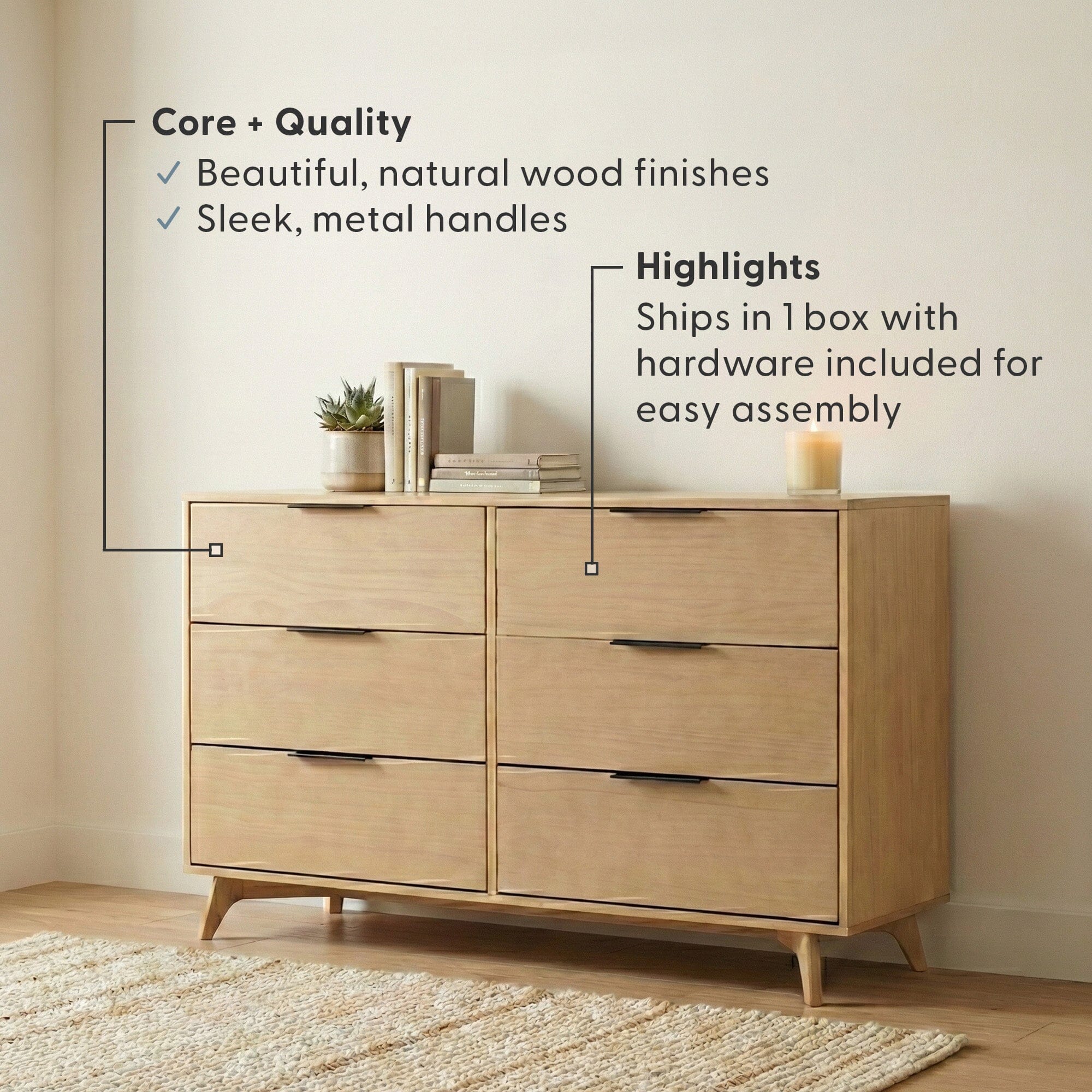 Haven 6-Drawer Dresser - Image 14