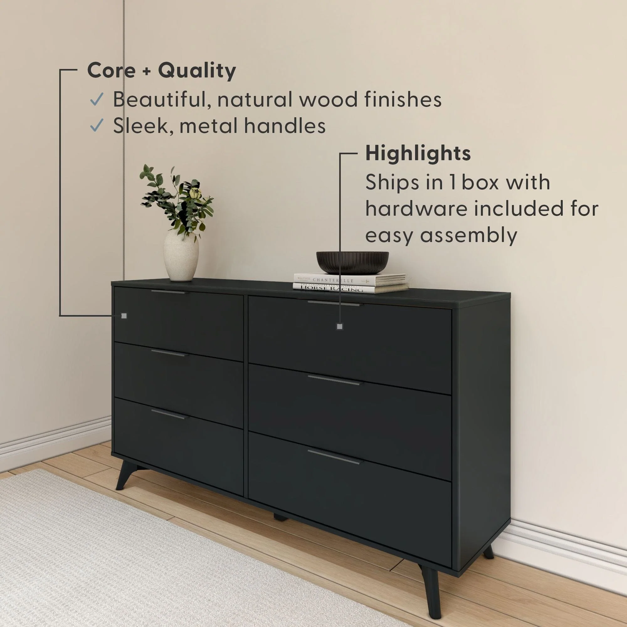 Haven 6-Drawer Dresser - Image 15