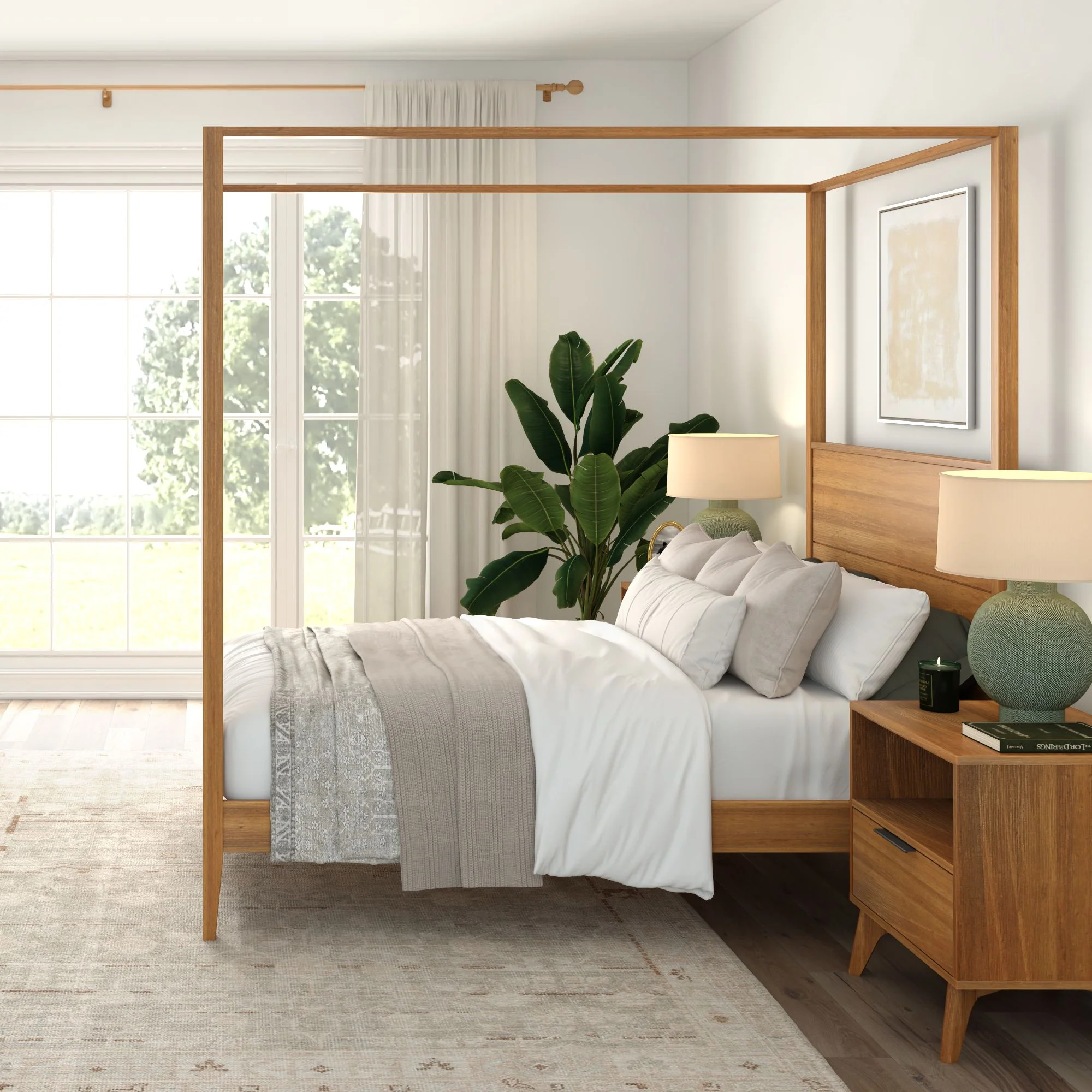 Haven Canopy Bed - Full - Image 29