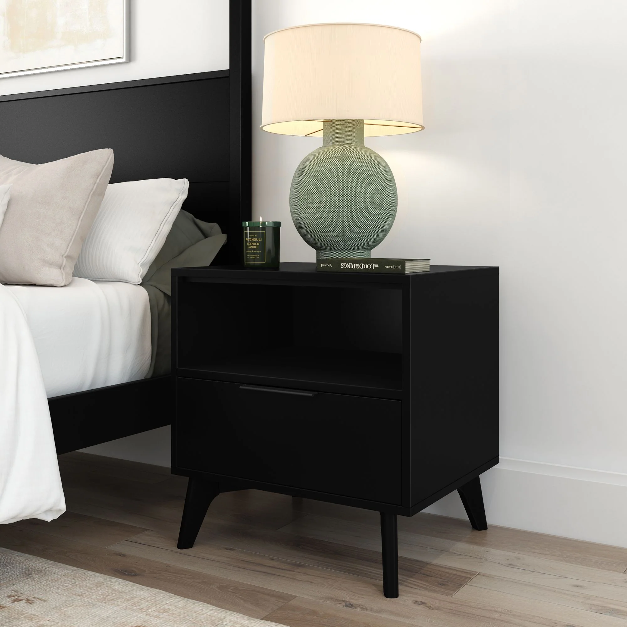 Haven Nightstand with Shelf - Image 4