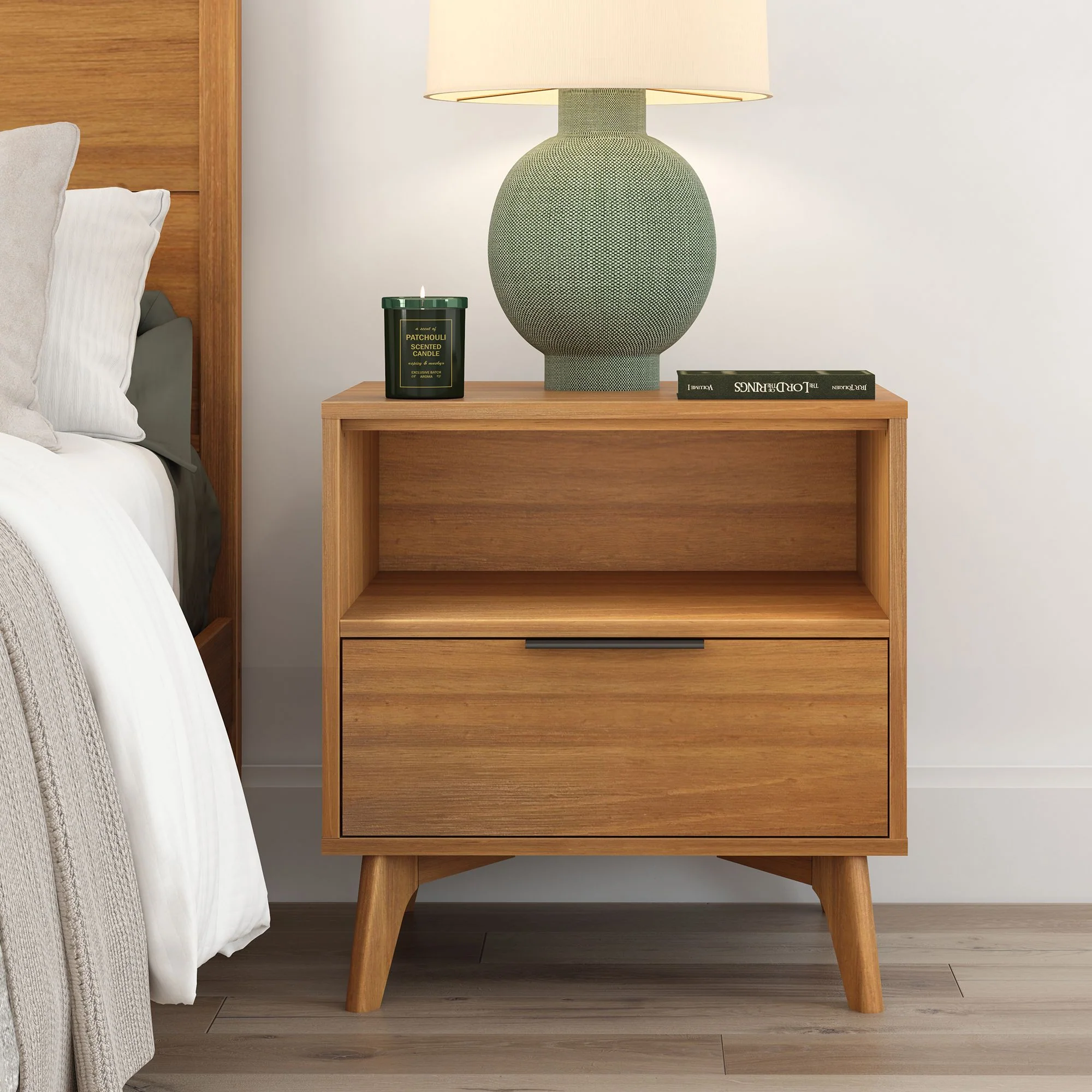 Haven Nightstand with Shelf - Image 9