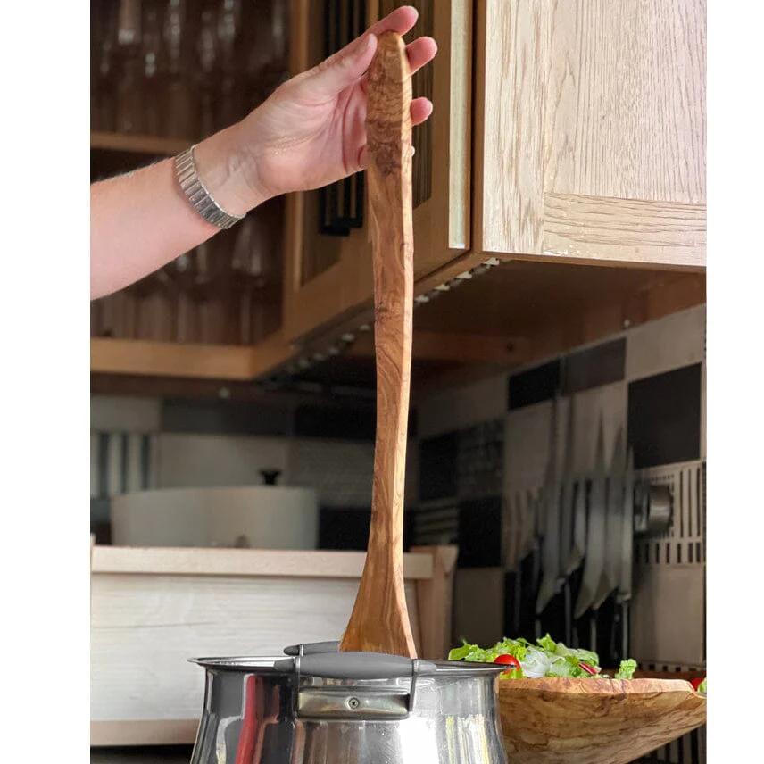 Italian Olivewood Polenta Spoon by Verve Culture - Image 12