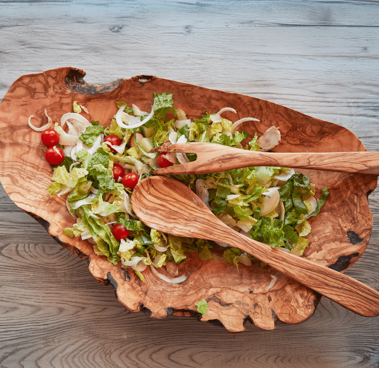 Italian Olivewood Root Salad Bowl by Verve Culture - Image 6