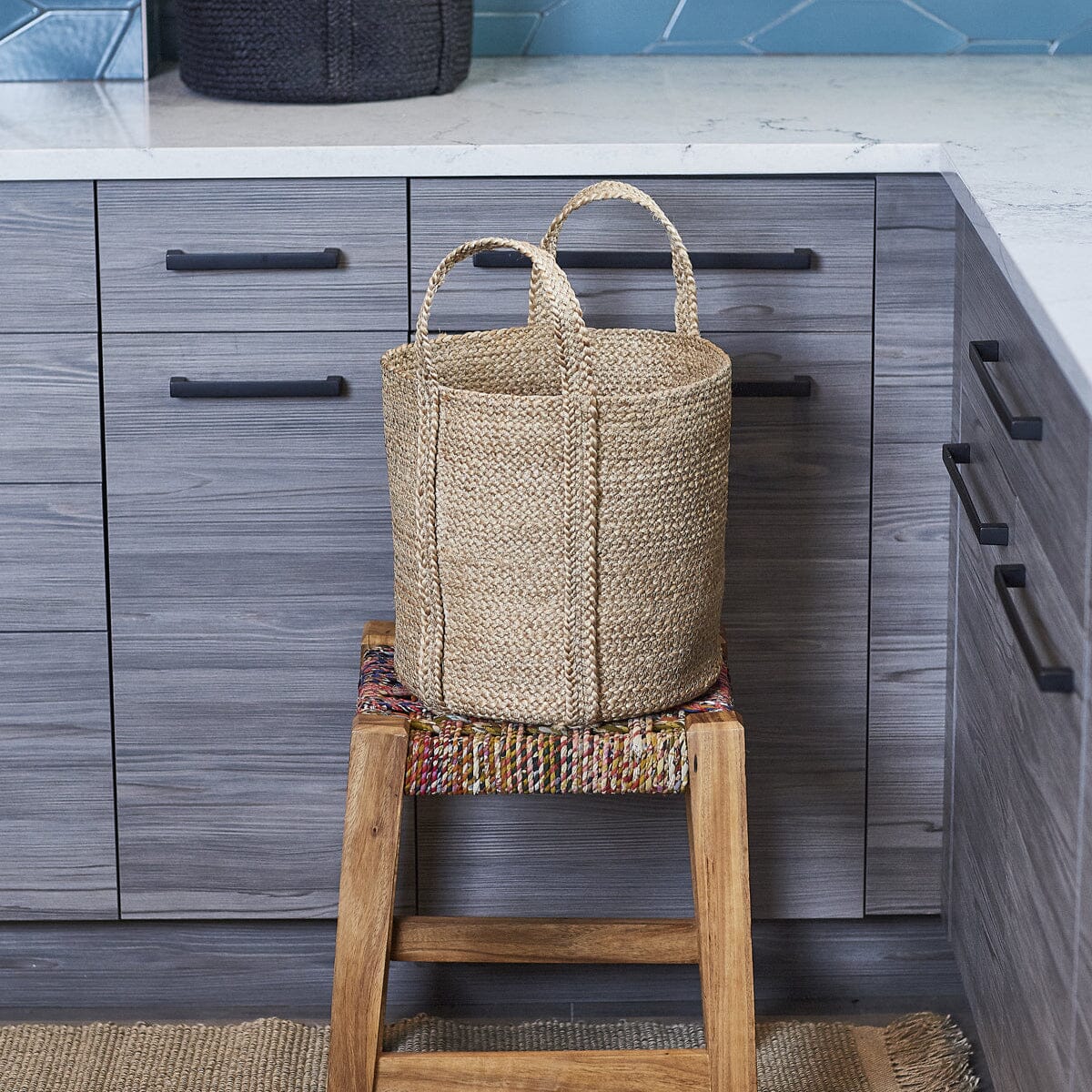 Kata Basket with handle - Natural by KORISSA - Image 11