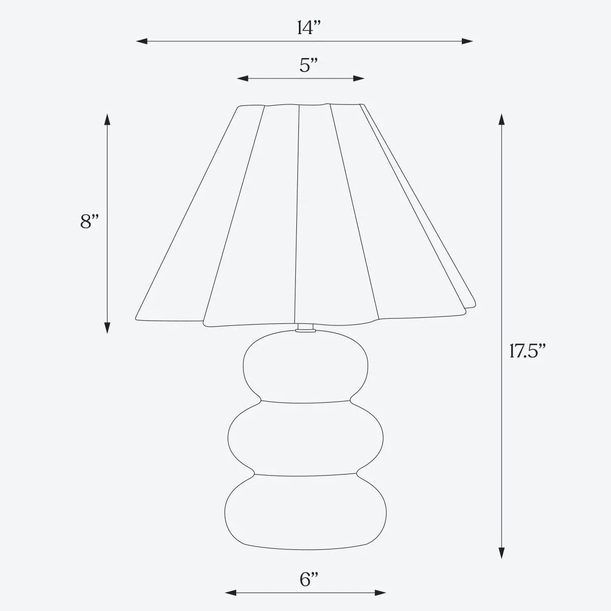 Kelsey Table Lamp by Brightech - Image 3