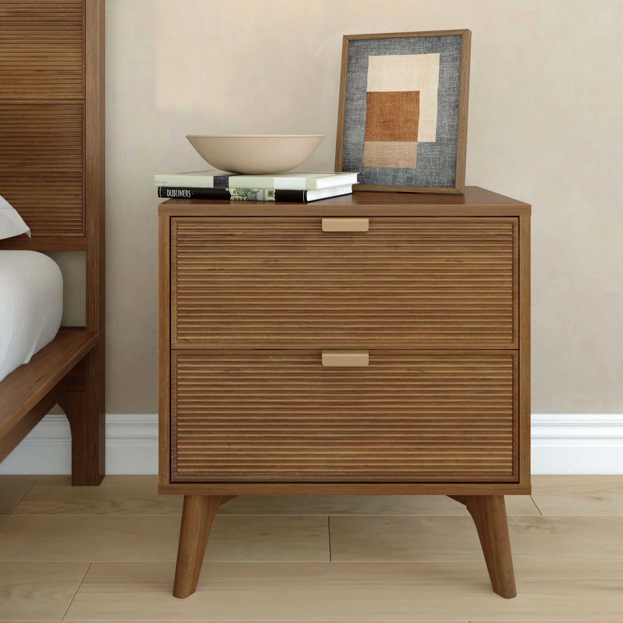 Linea 2-Drawer Nightstand - Image 8