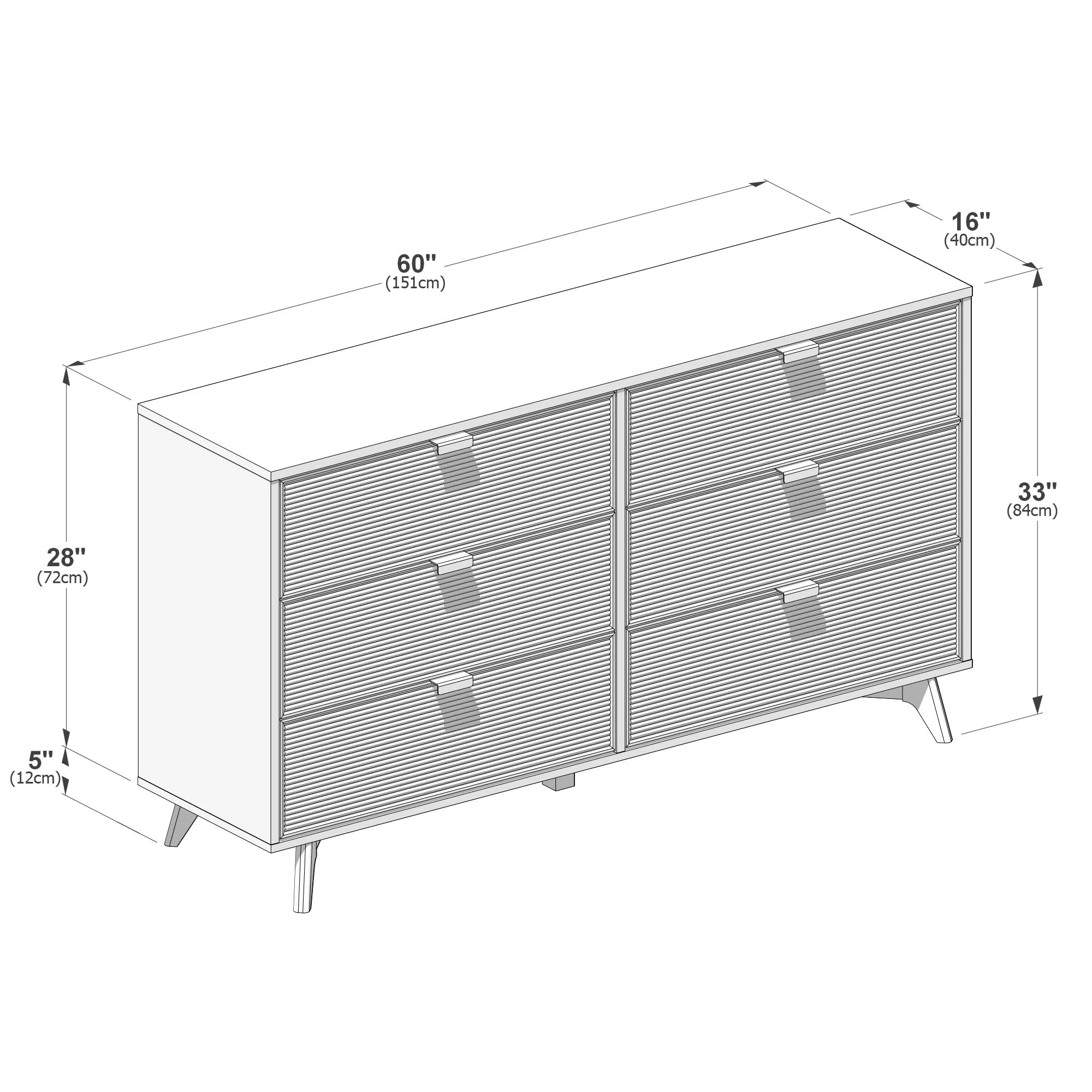 Linea 6-Drawer Dresser - Image 10