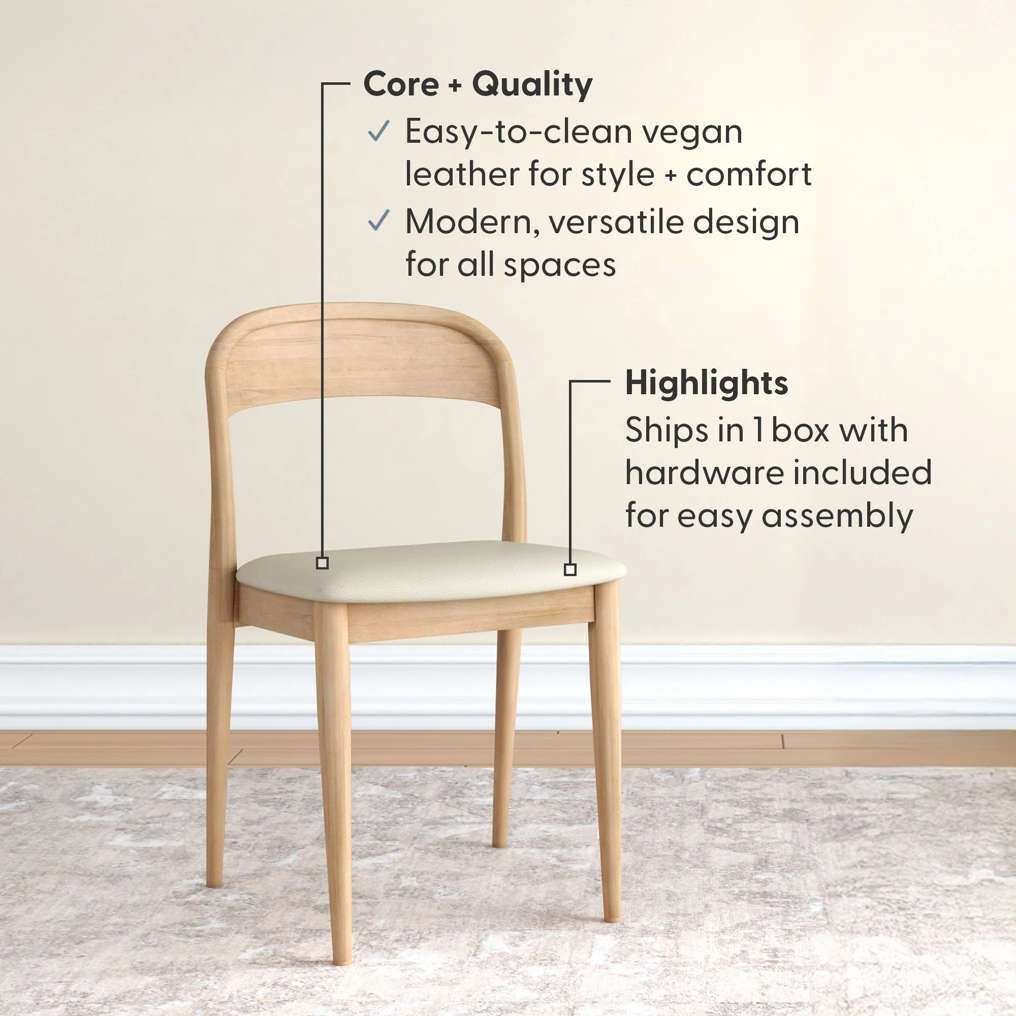 Loar Upholstered Dining Chair - Image 160