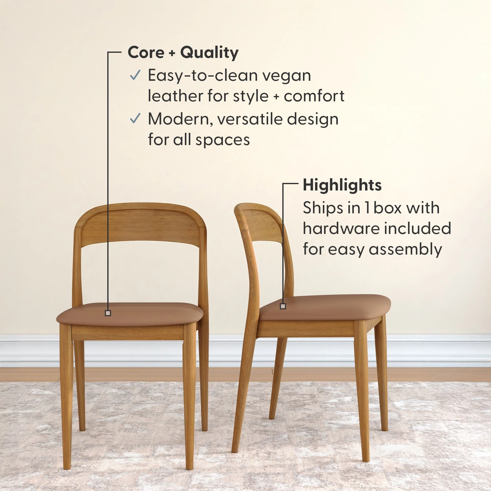 Loar Upholstered Dining Chair - Image 41