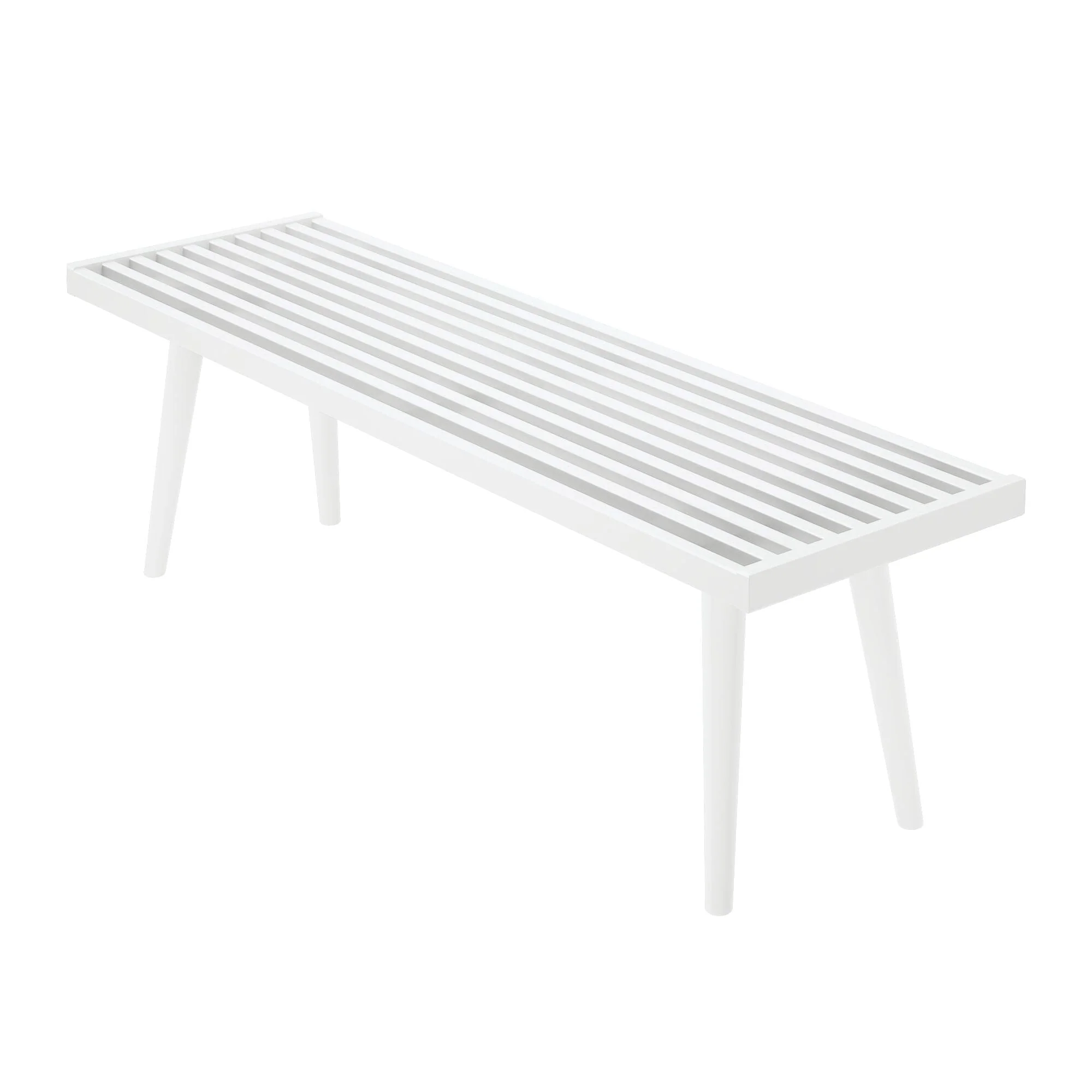 Mid-Century Modern Entryway Bench - 56" - Image 17