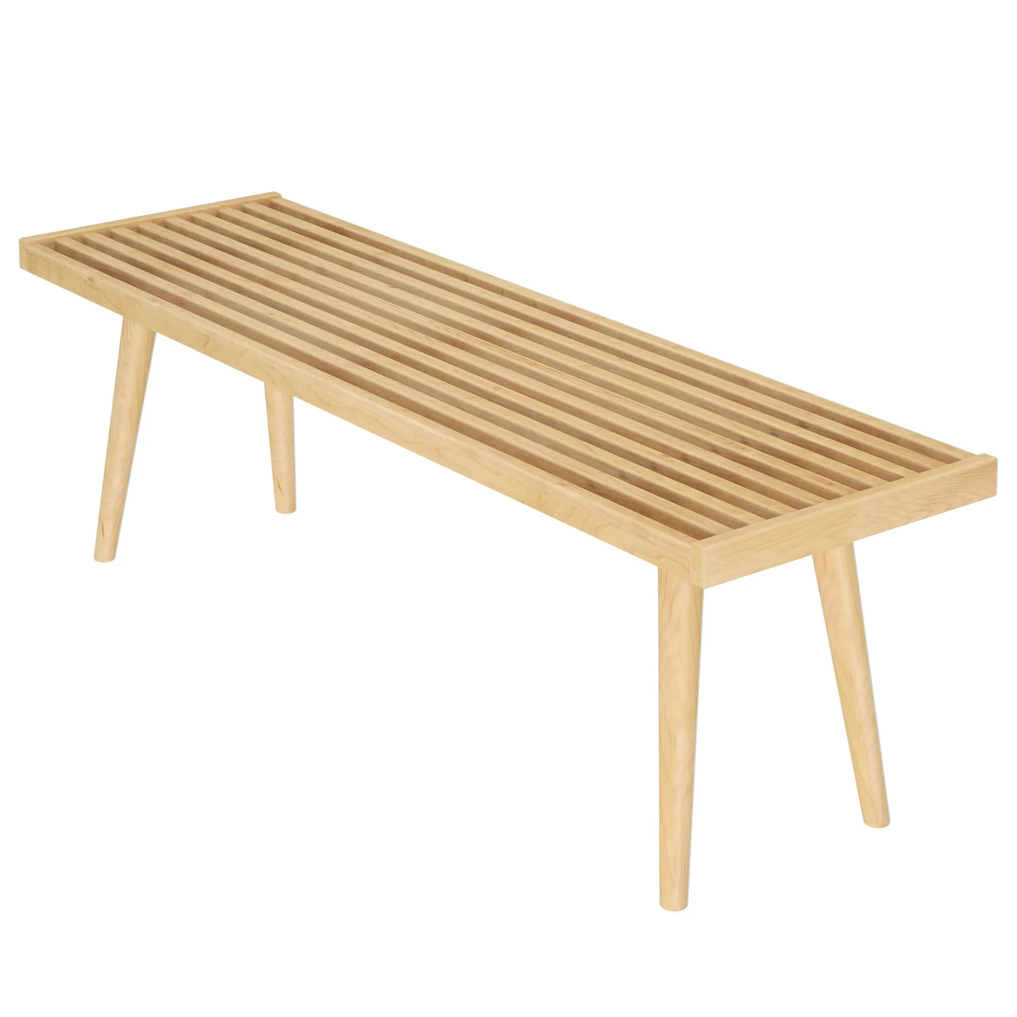 Mid-Century Modern Entryway Bench - 56" - Image 21