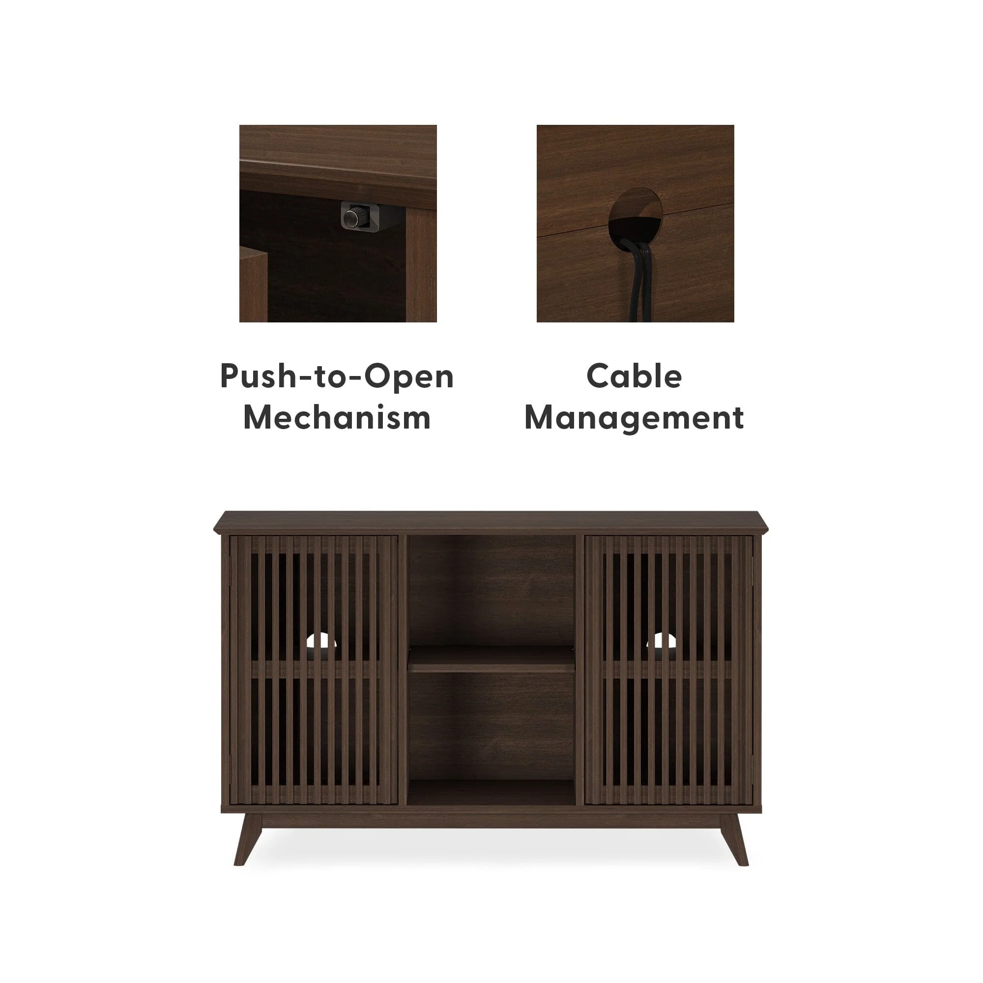 Mid-Century Modern 2-Door Sideboard - 49" - Image 14