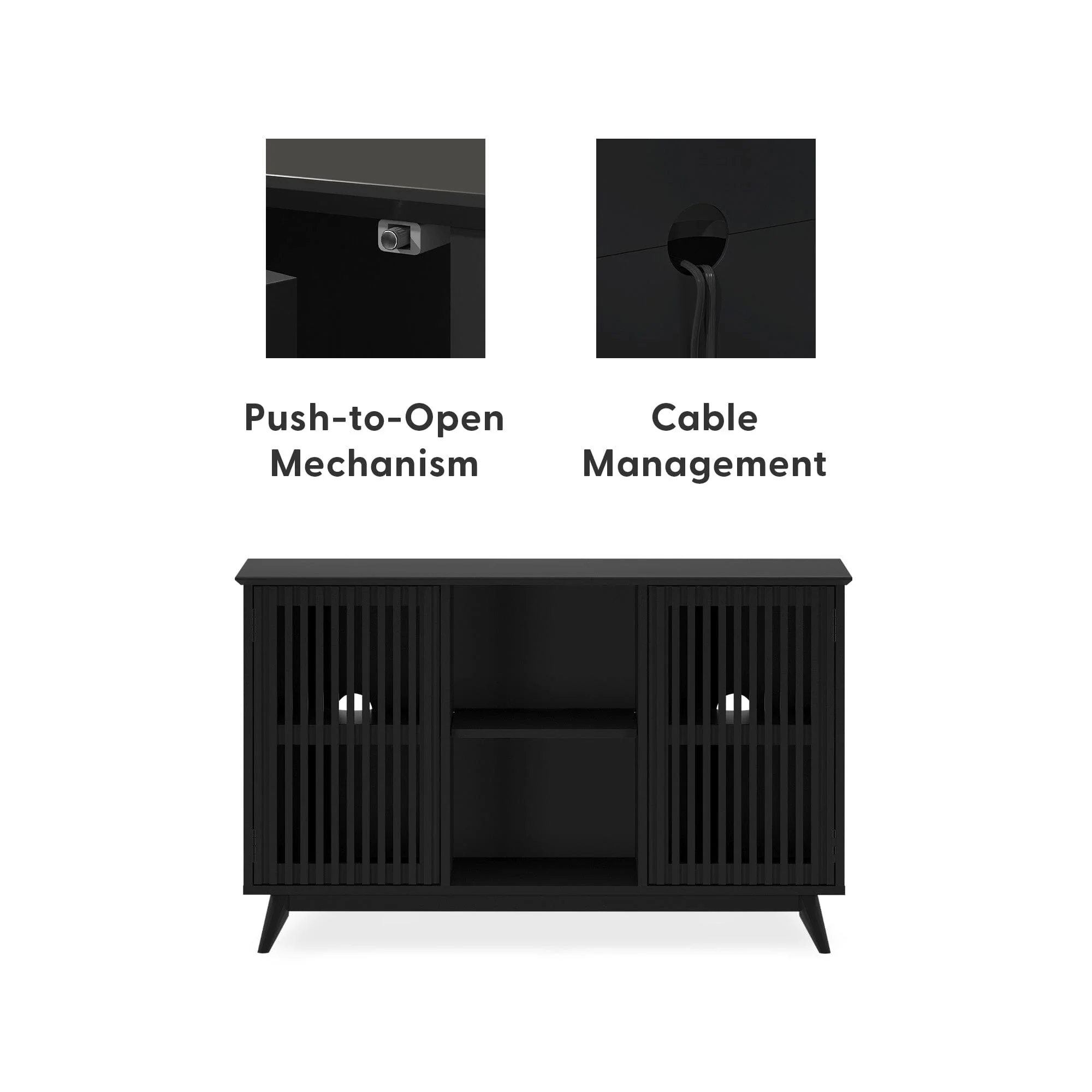 Mid-Century Modern 2-Door Sideboard - 49" - Image 16