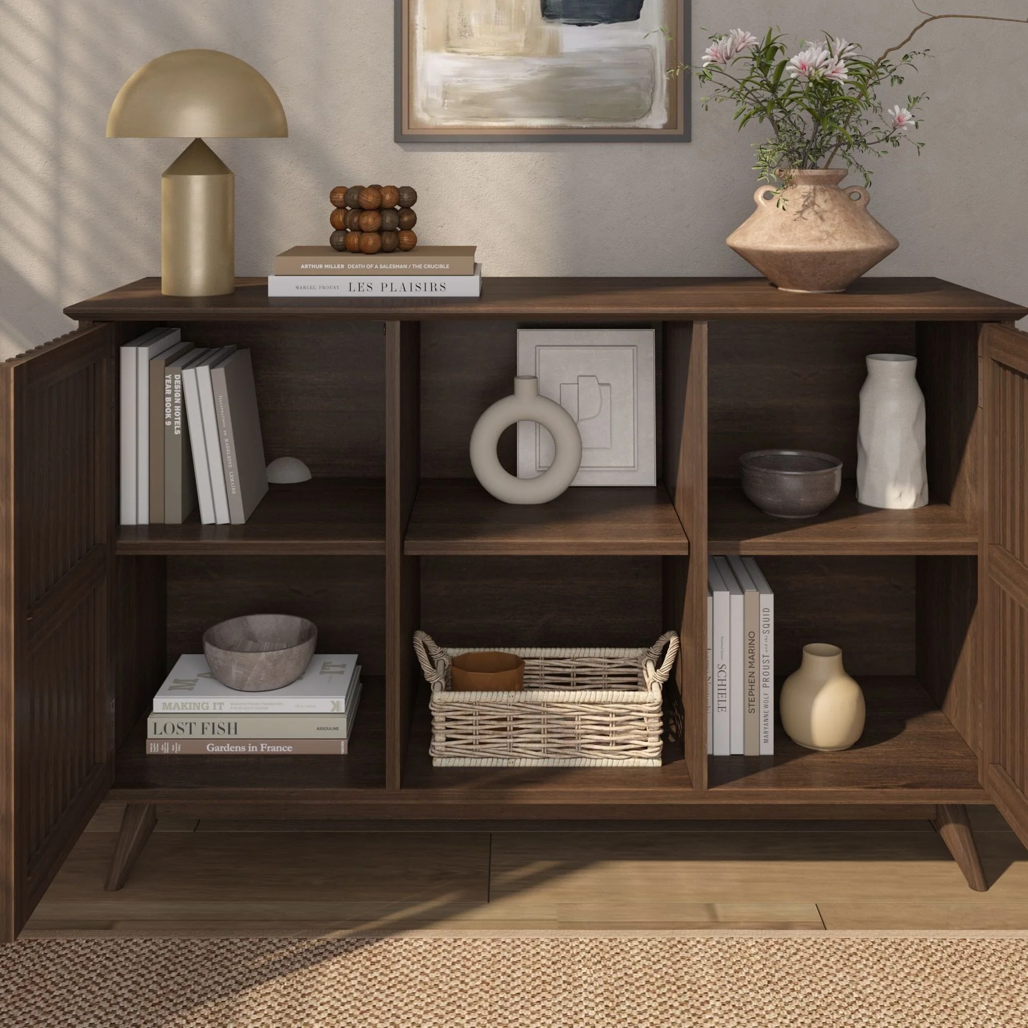 Mid-Century Modern 2-Door Sideboard - 49" - Image 18