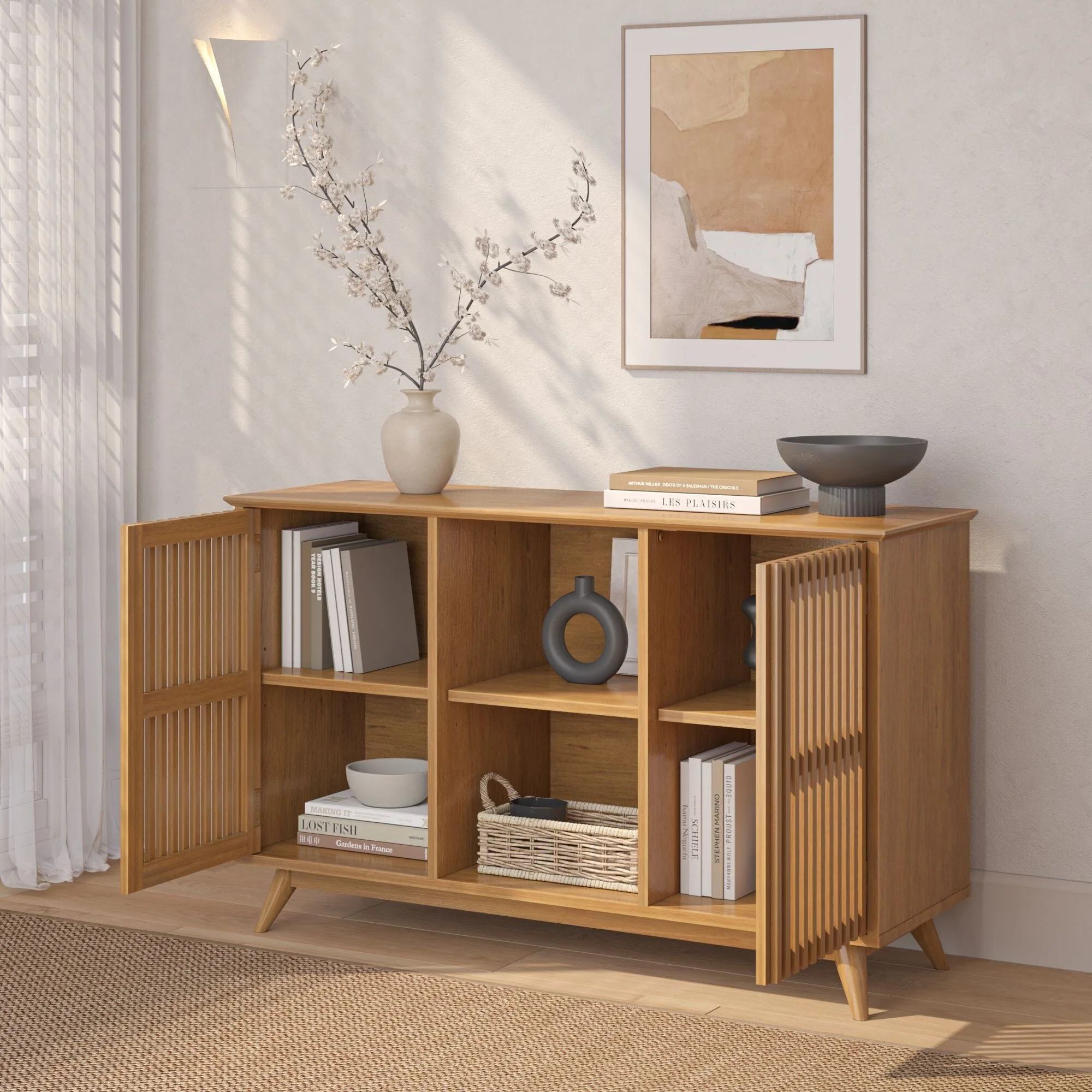 Mid-Century Modern 2-Door Sideboard - 49" - Image 29
