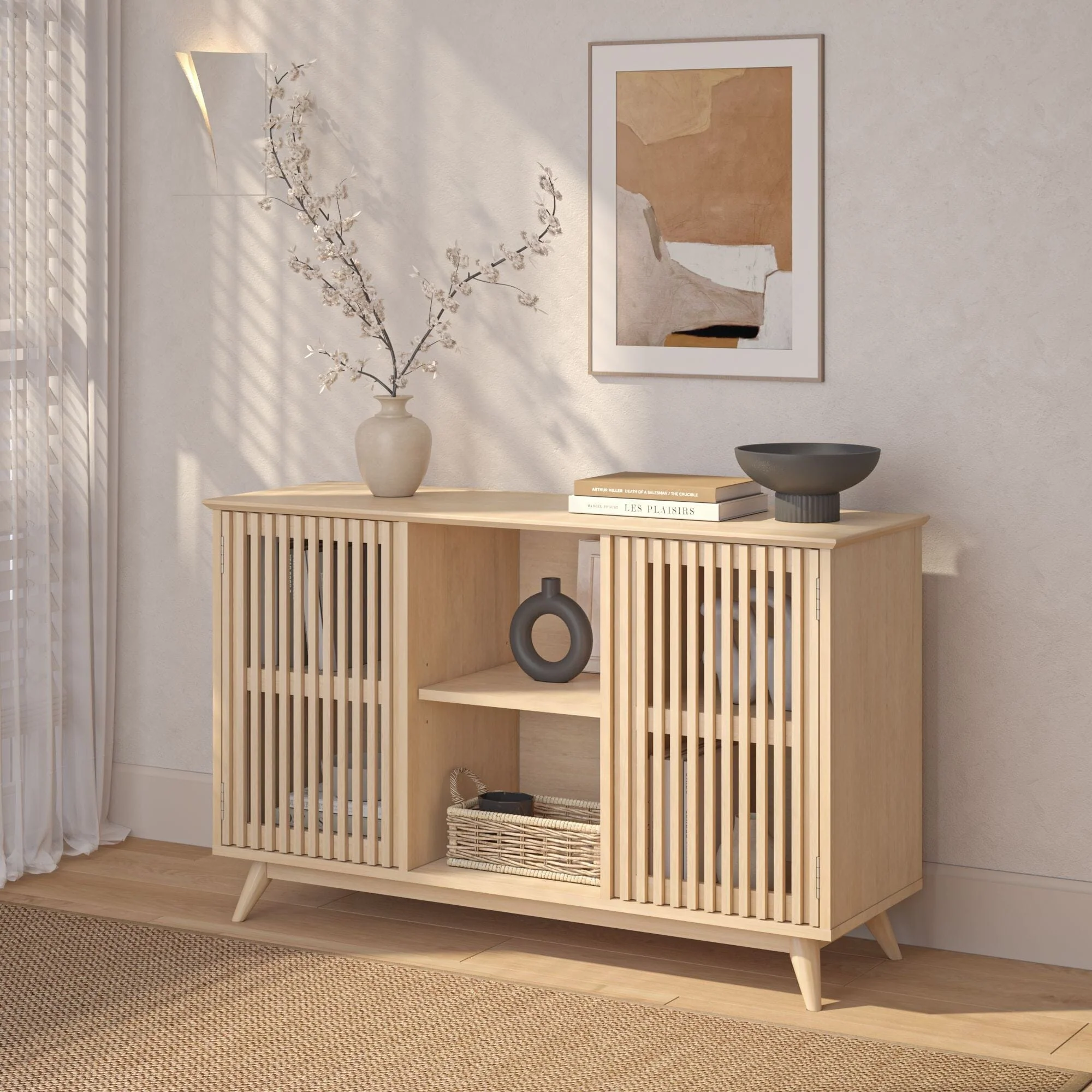 Mid-Century Modern 2-Door Sideboard - 49" - Image 3