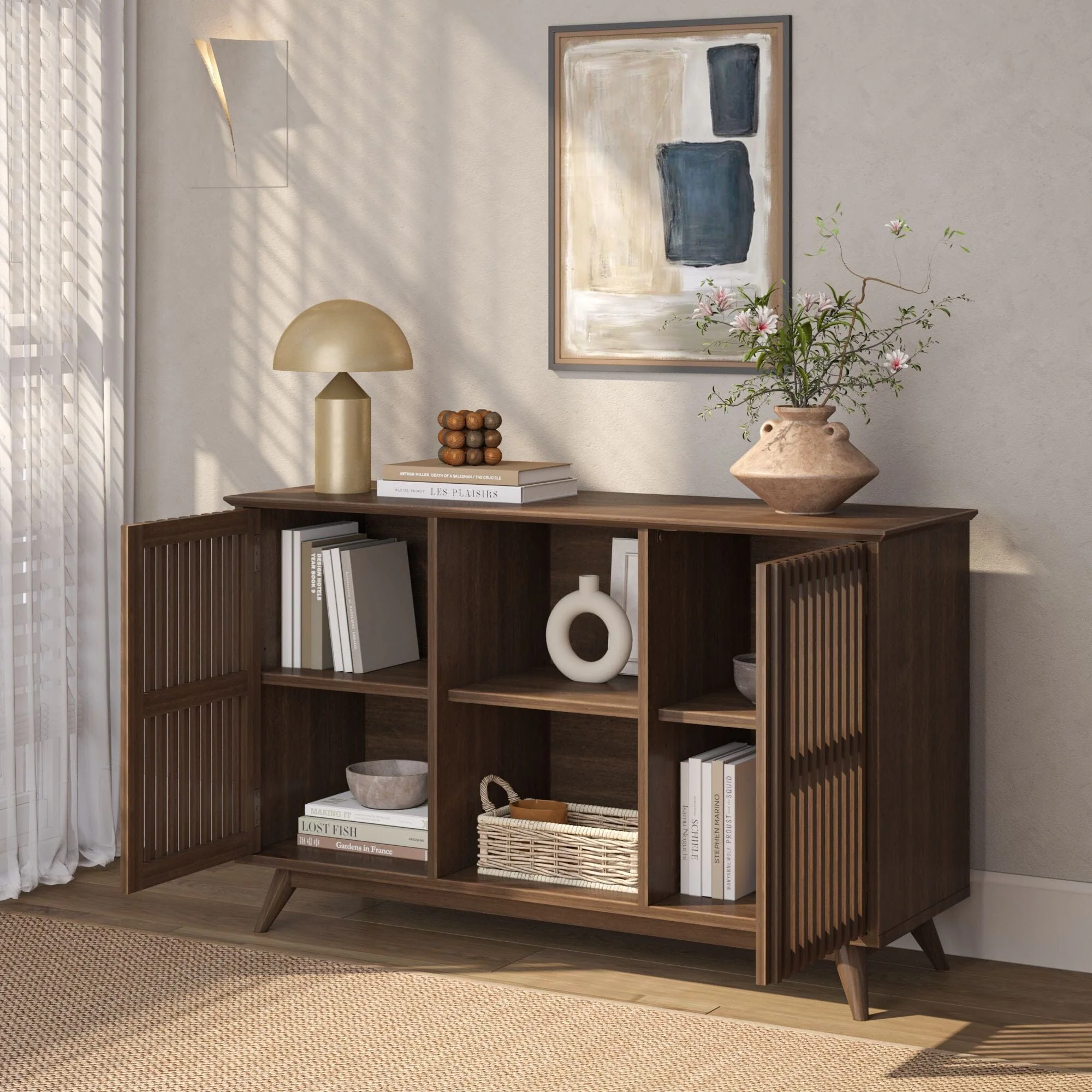 Mid-Century Modern 2-Door Sideboard - 49" - Image 30