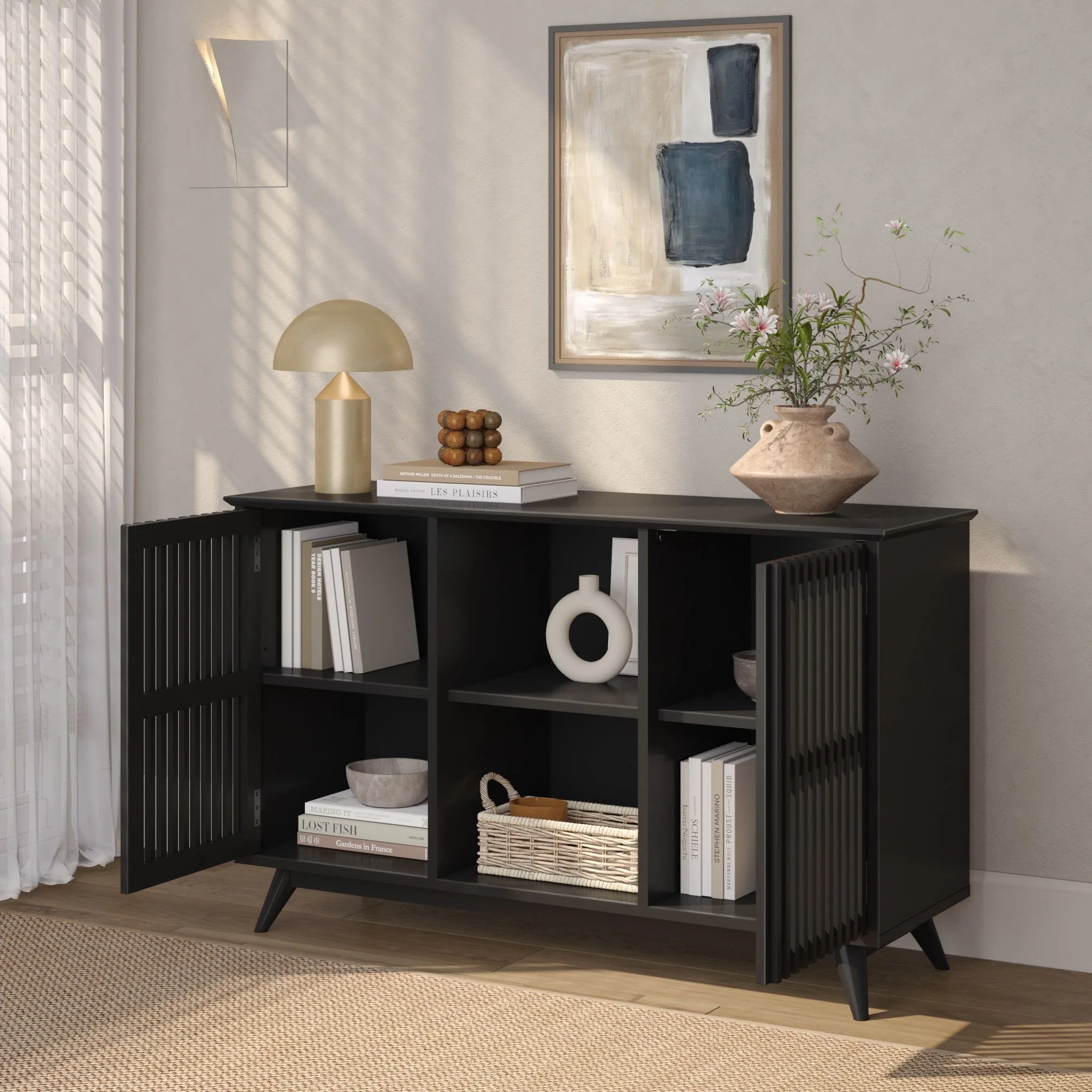 Mid-Century Modern 2-Door Sideboard - 49" - Image 32