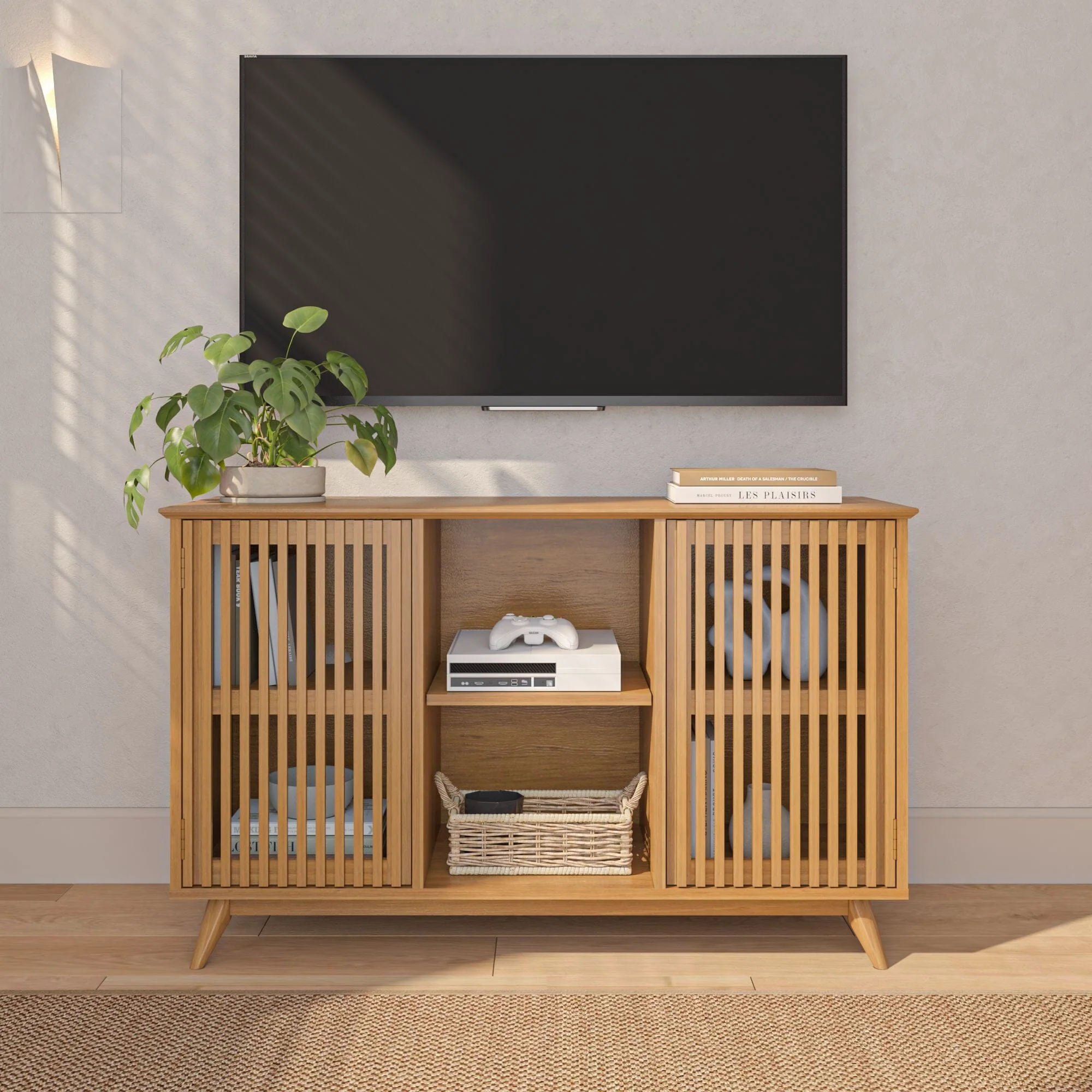 Mid-Century Modern 2-Door Sideboard - 49" - Image 5