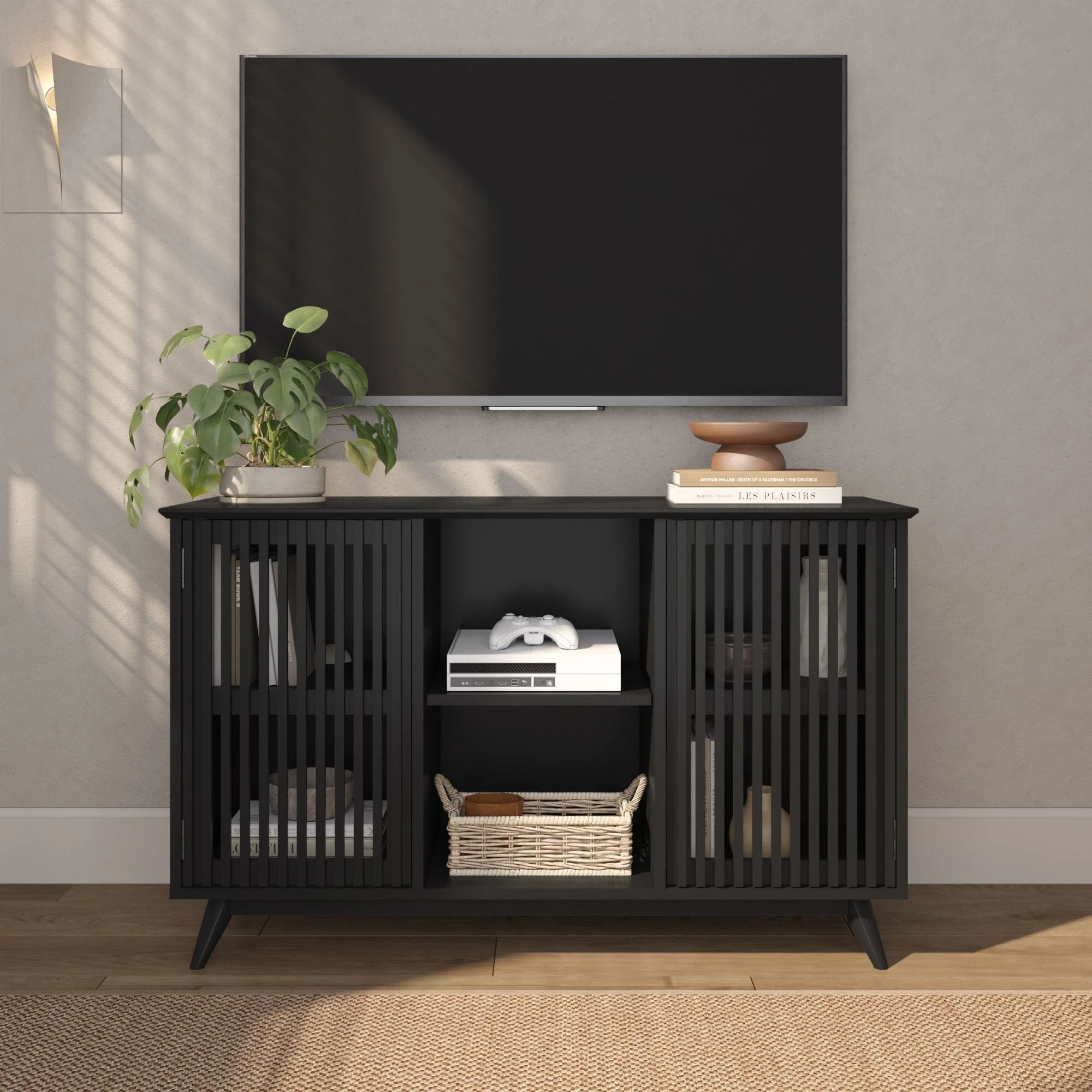 Mid-Century Modern 2-Door Sideboard - 49" - Image 8