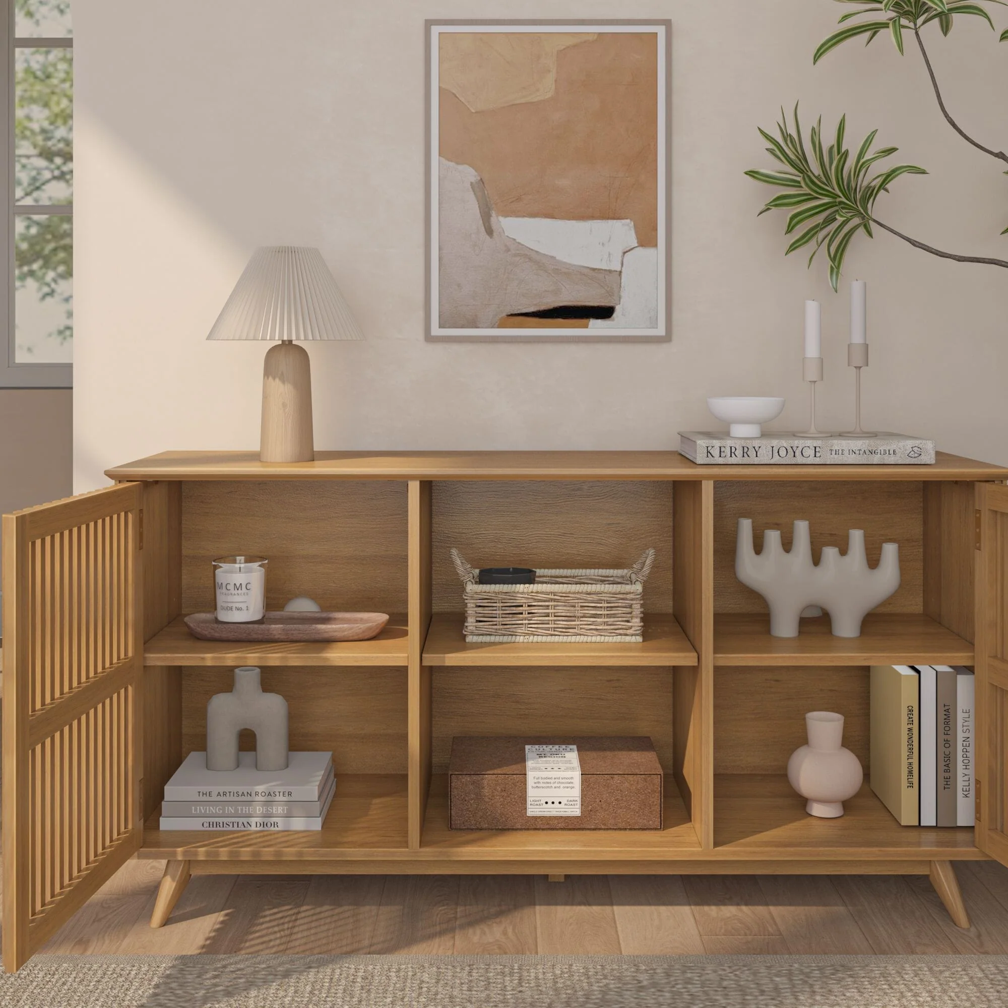 Mid-Century Modern 2-Door Sideboard - 59" - Image 17