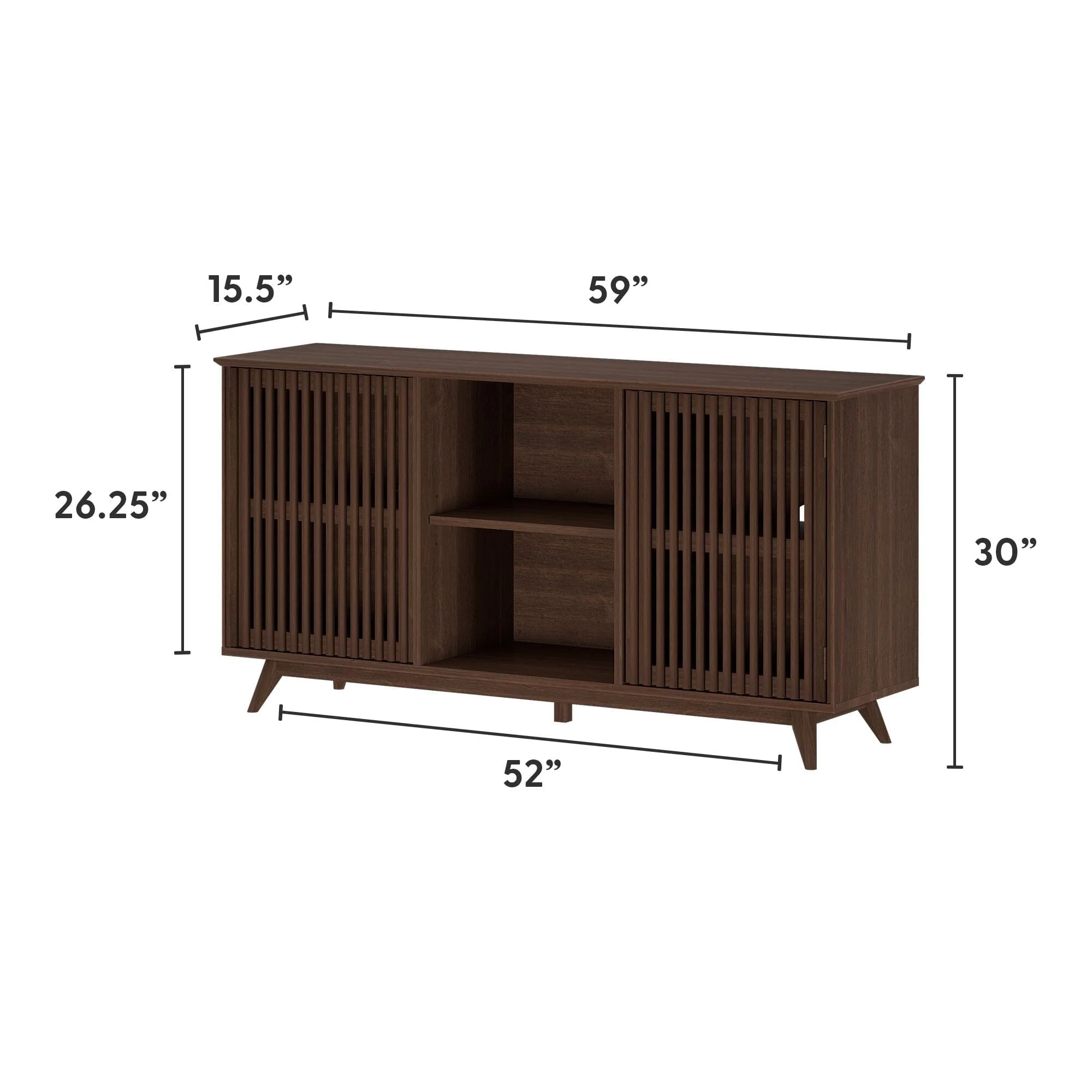 Mid-Century Modern 2-Door Sideboard - 59" - Image 26