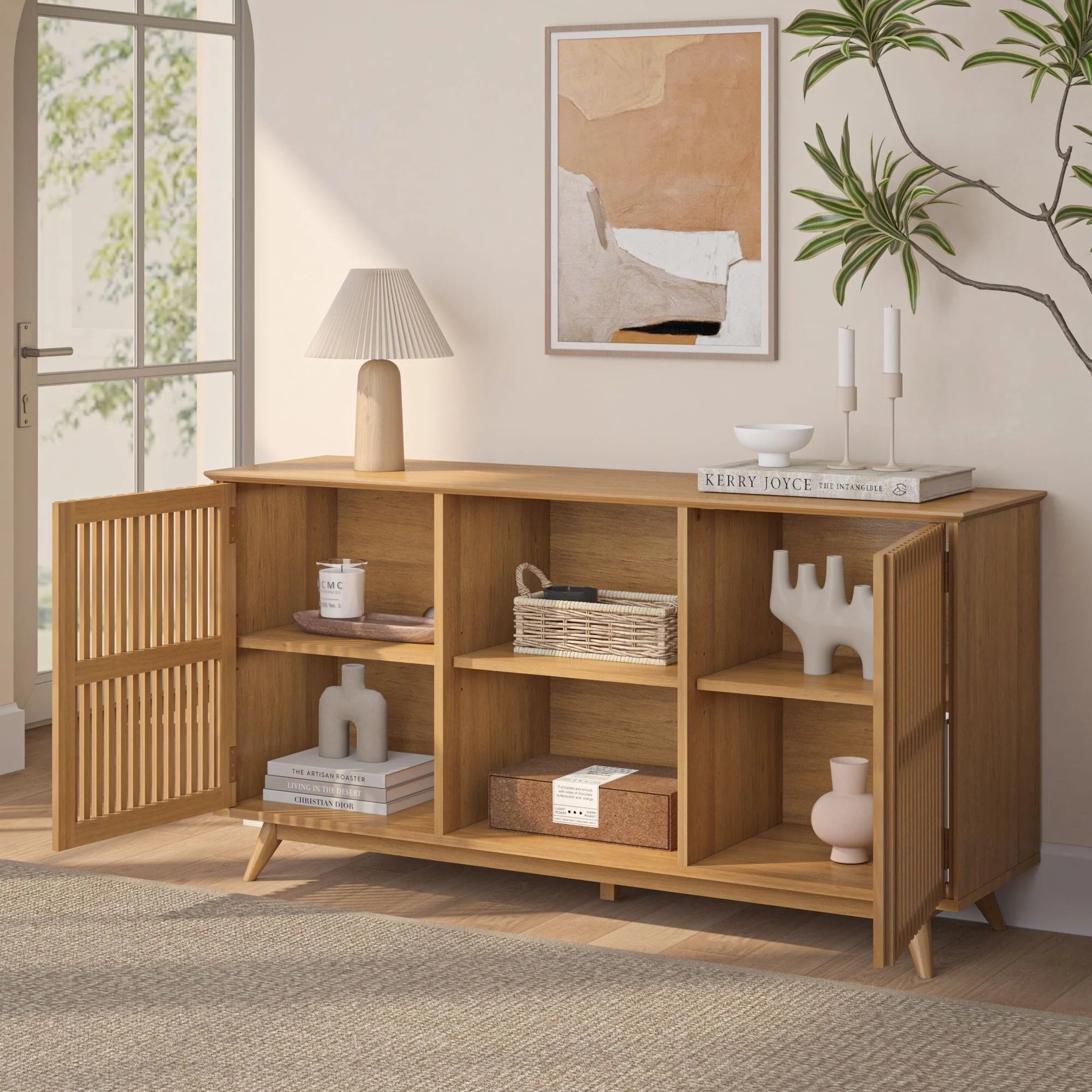 Mid-Century Modern 2-Door Sideboard - 59" - Image 29