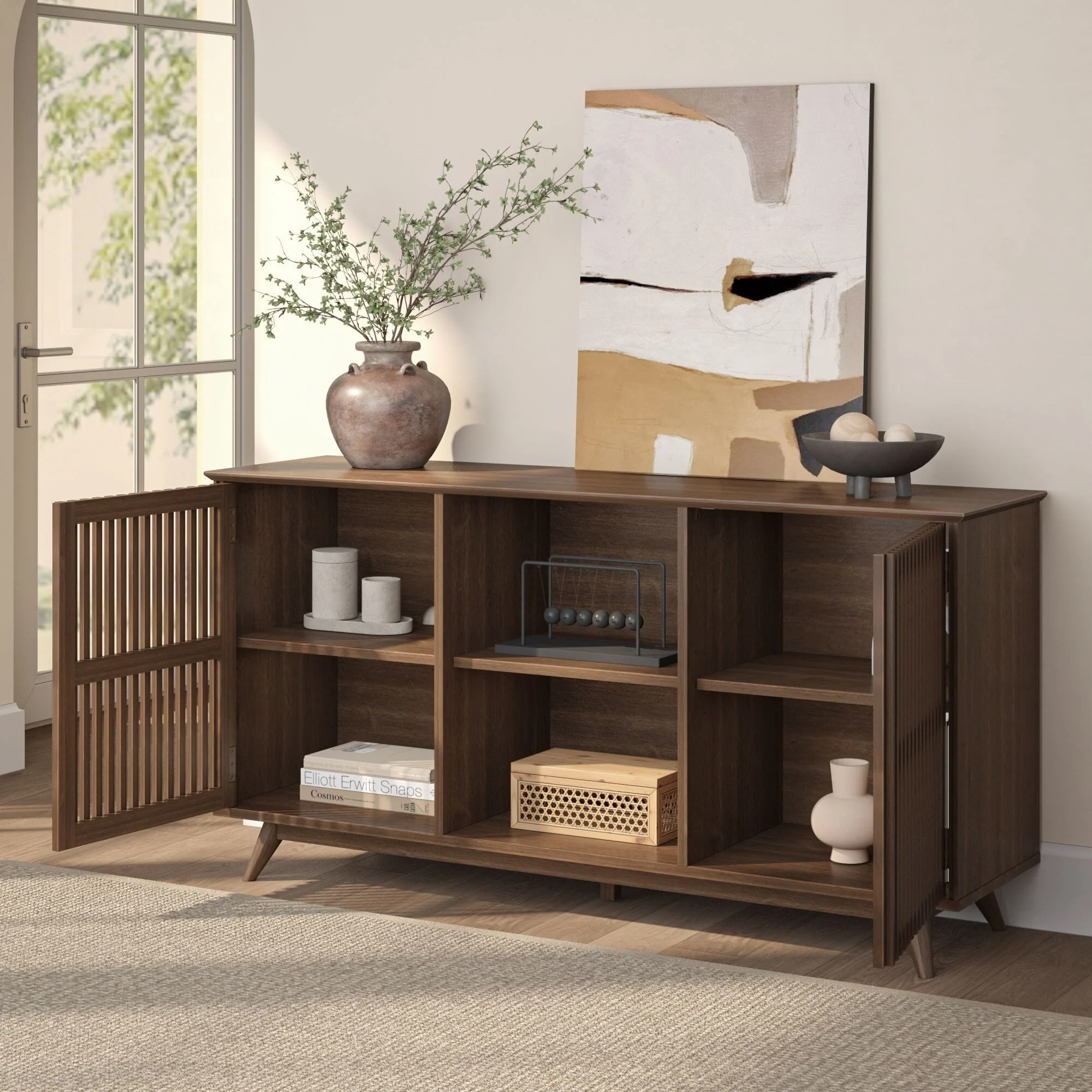 Mid-Century Modern 2-Door Sideboard - 59" - Image 30