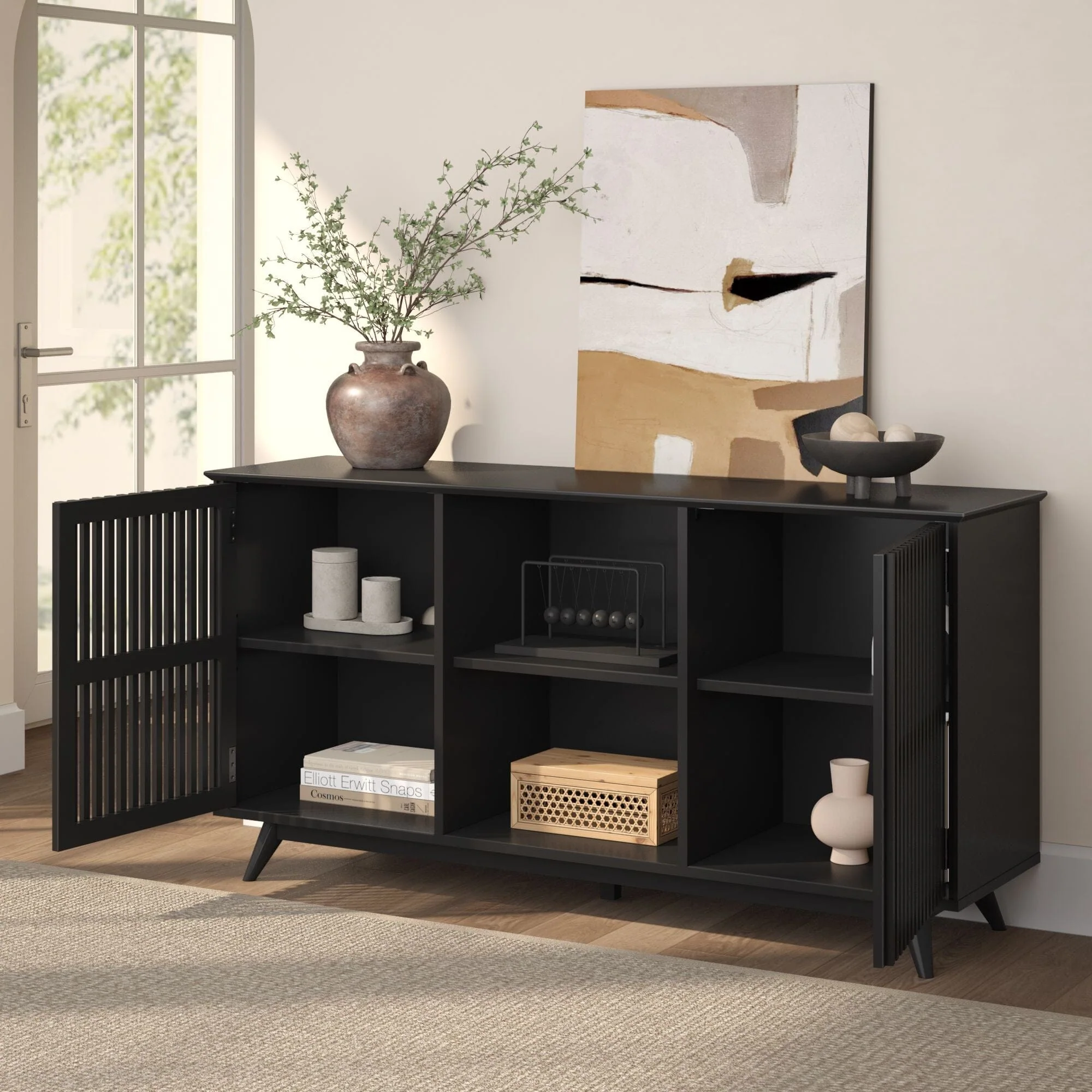 Mid-Century Modern 2-Door Sideboard - 59" - Image 32