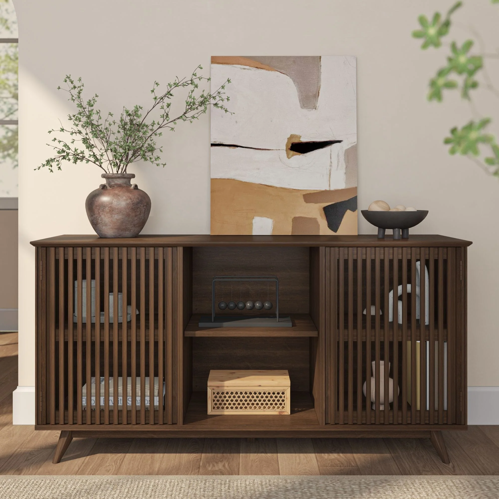 Mid-Century Modern 2-Door Sideboard - 59" - Image 38