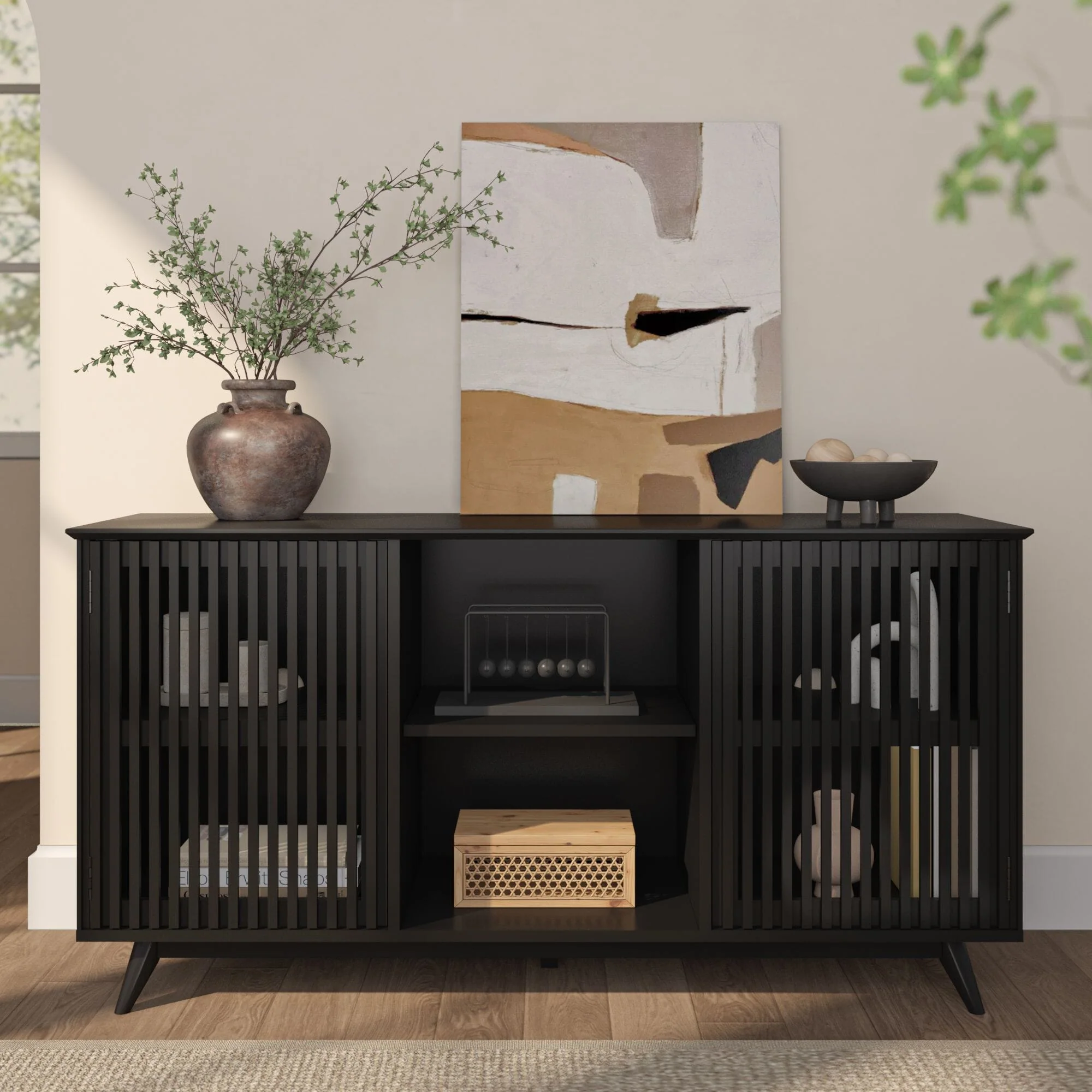 Mid-Century Modern 2-Door Sideboard - 59" - Image 40
