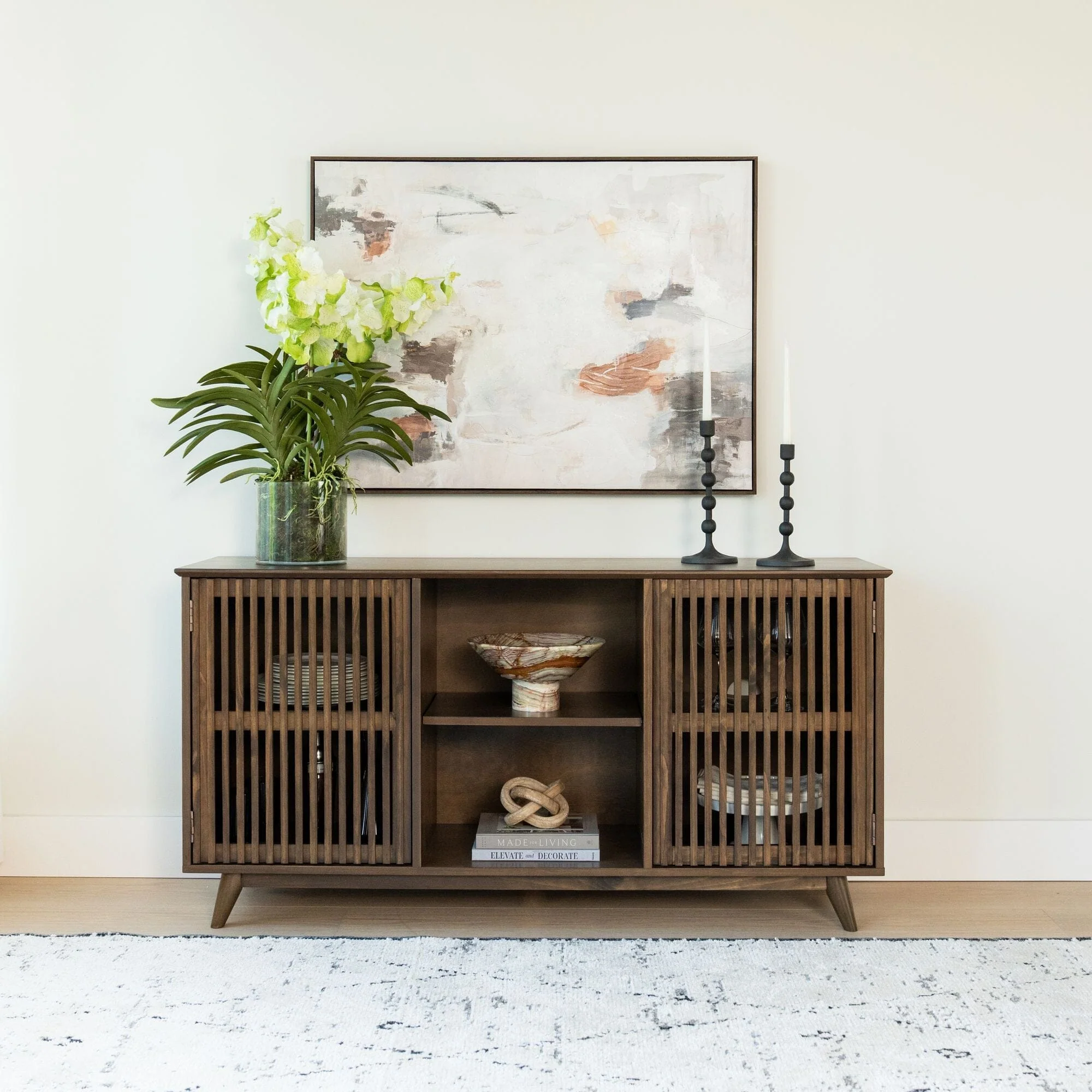 Mid-Century Modern 2-Door Sideboard - 59" - Image 6