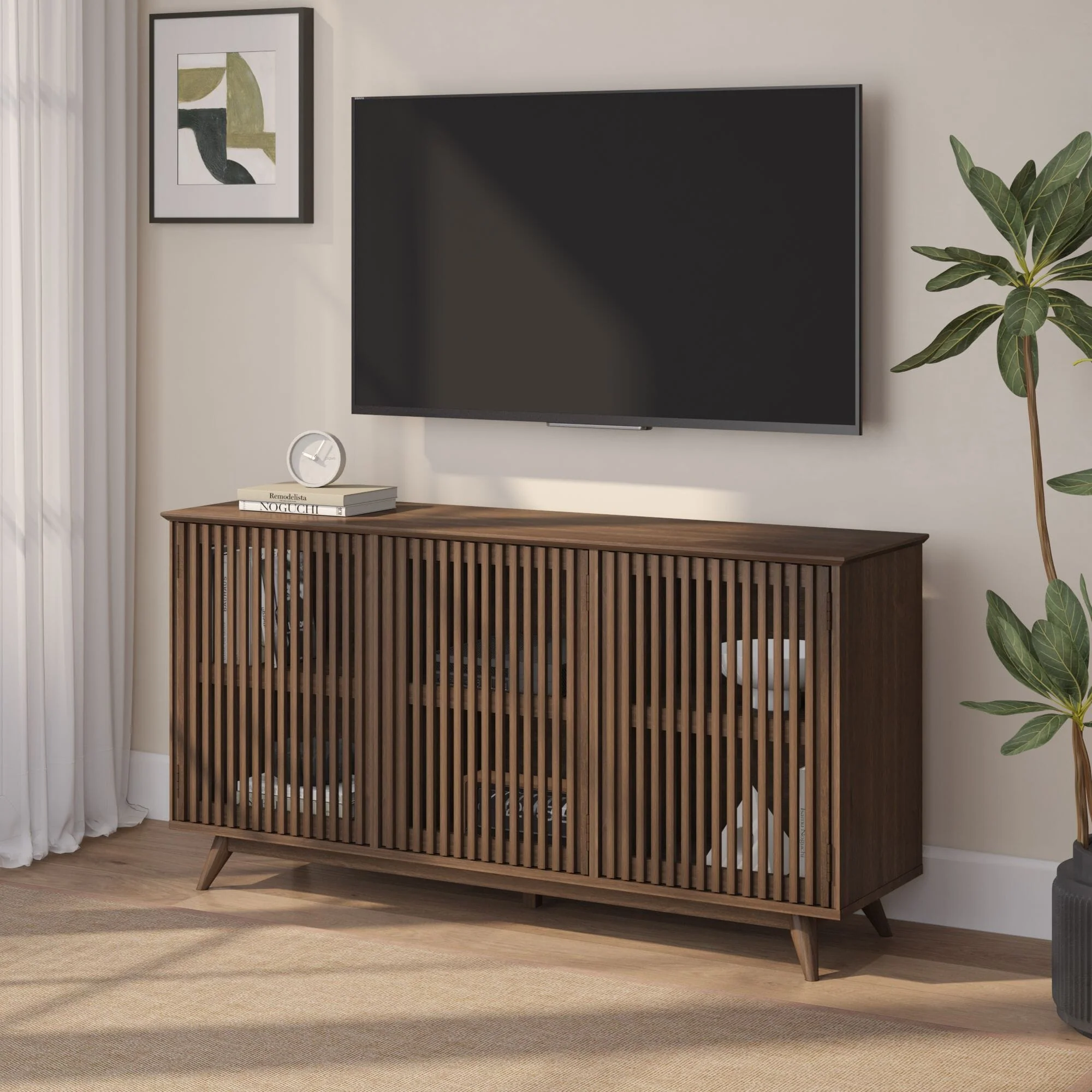 Mid-Century Modern 3-Door Sideboard - 59" - Image 25