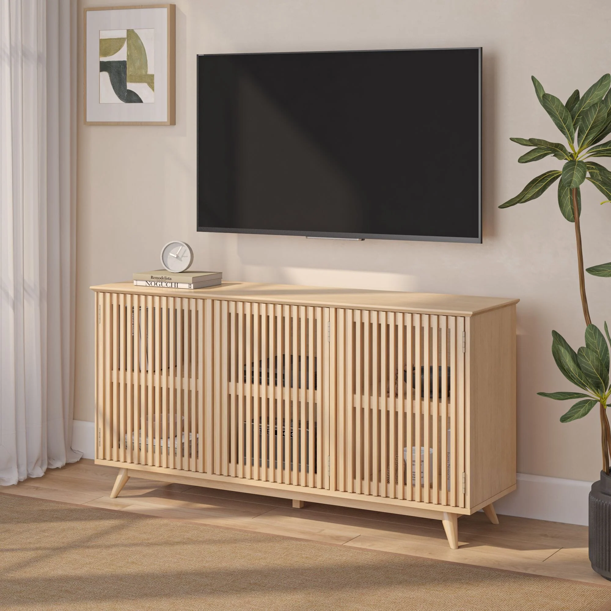 Mid-Century Modern 3-Door Sideboard - 59" - Image 26