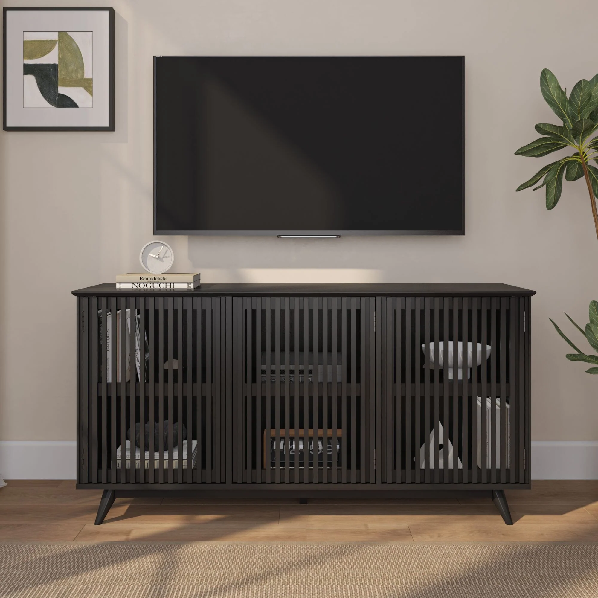 Mid-Century Modern 3-Door Sideboard - 59" - Image 27