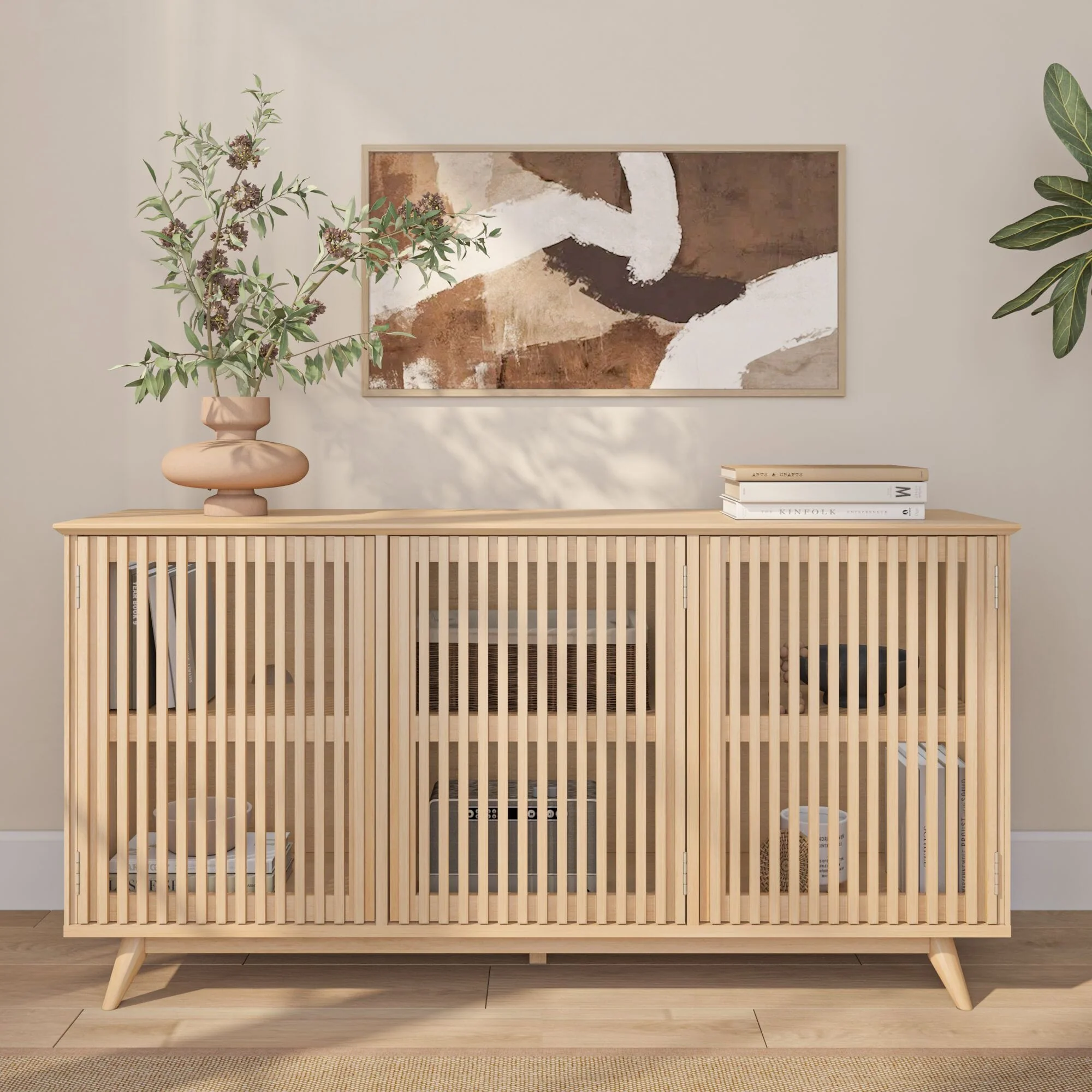 Mid-Century Modern 3-Door Sideboard - 59" - Image 29