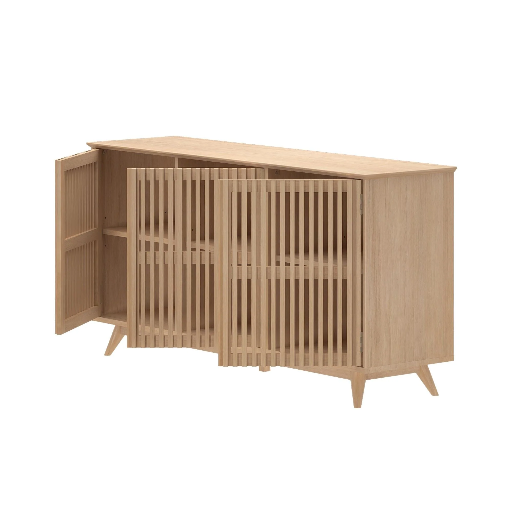 Mid-Century Modern 3-Door Sideboard - 59" - Image 35