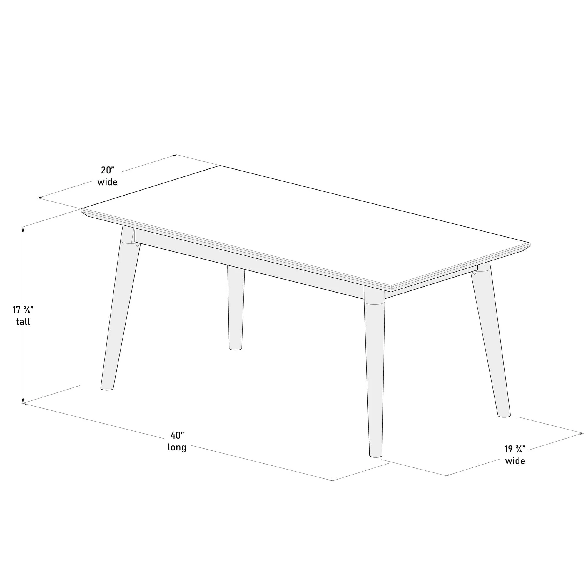 Mid-Century Modern Coffee Table - 40" - Image 19