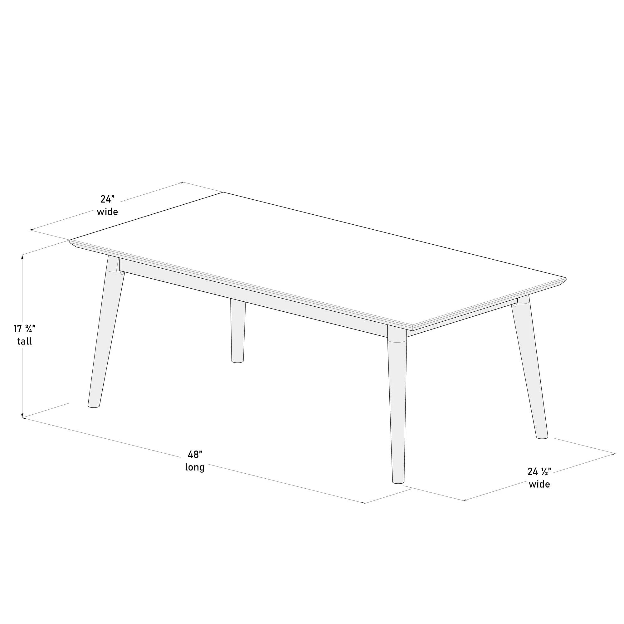 Mid-Century Modern Coffee Table - 48" - Image 17