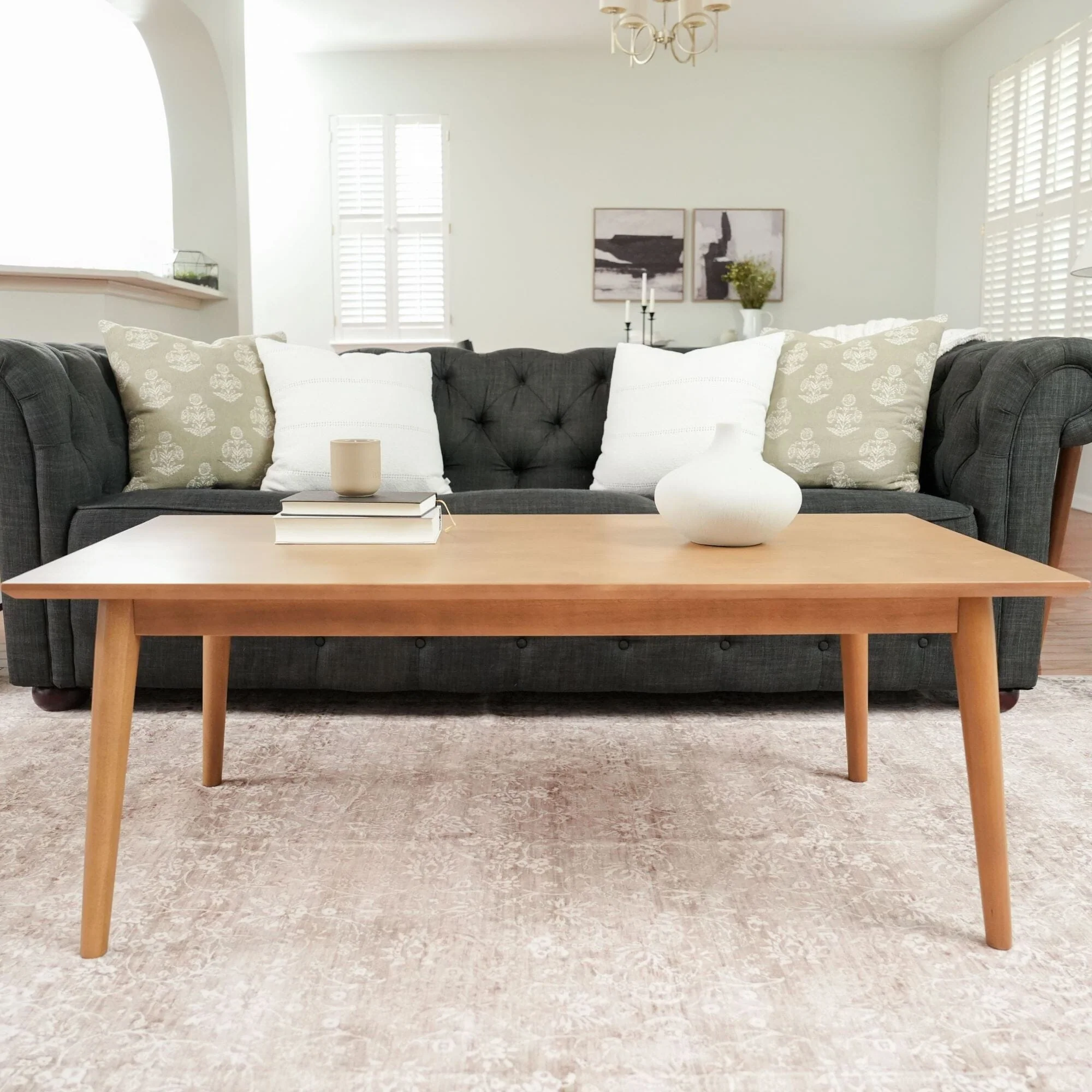 Mid-Century Modern Coffee Table - 48" - Image 4