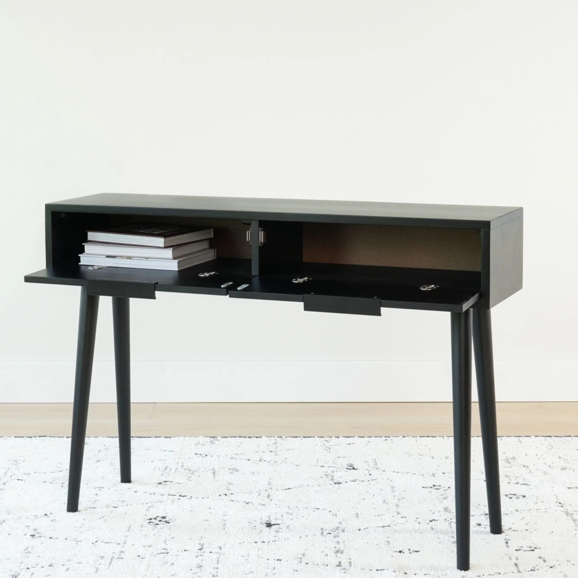 Mid-Century Modern Console Table with Storage - 46" - Image 17