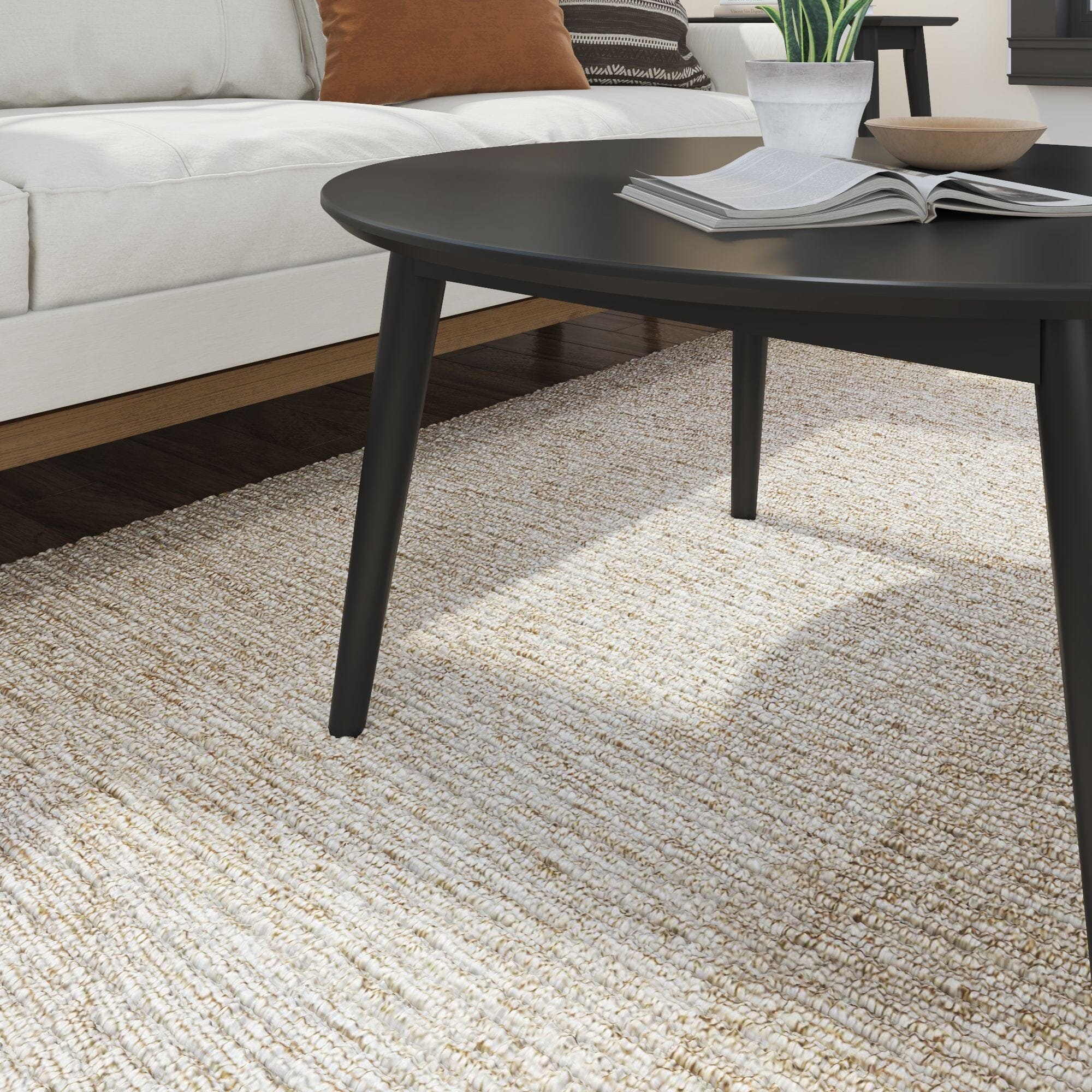 Mid-Century Modern Round Coffee Table - 36" - Image 8