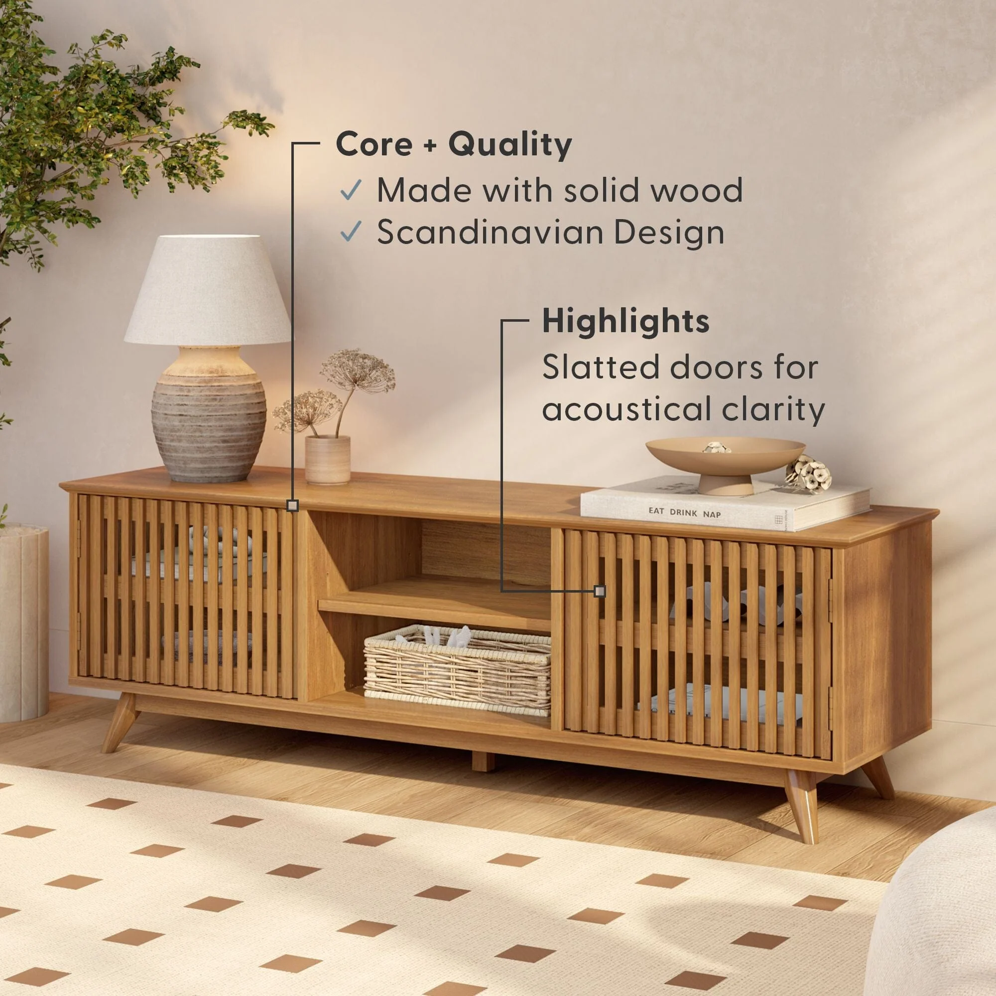 Mid-Century Modern TV Stand - Image 9