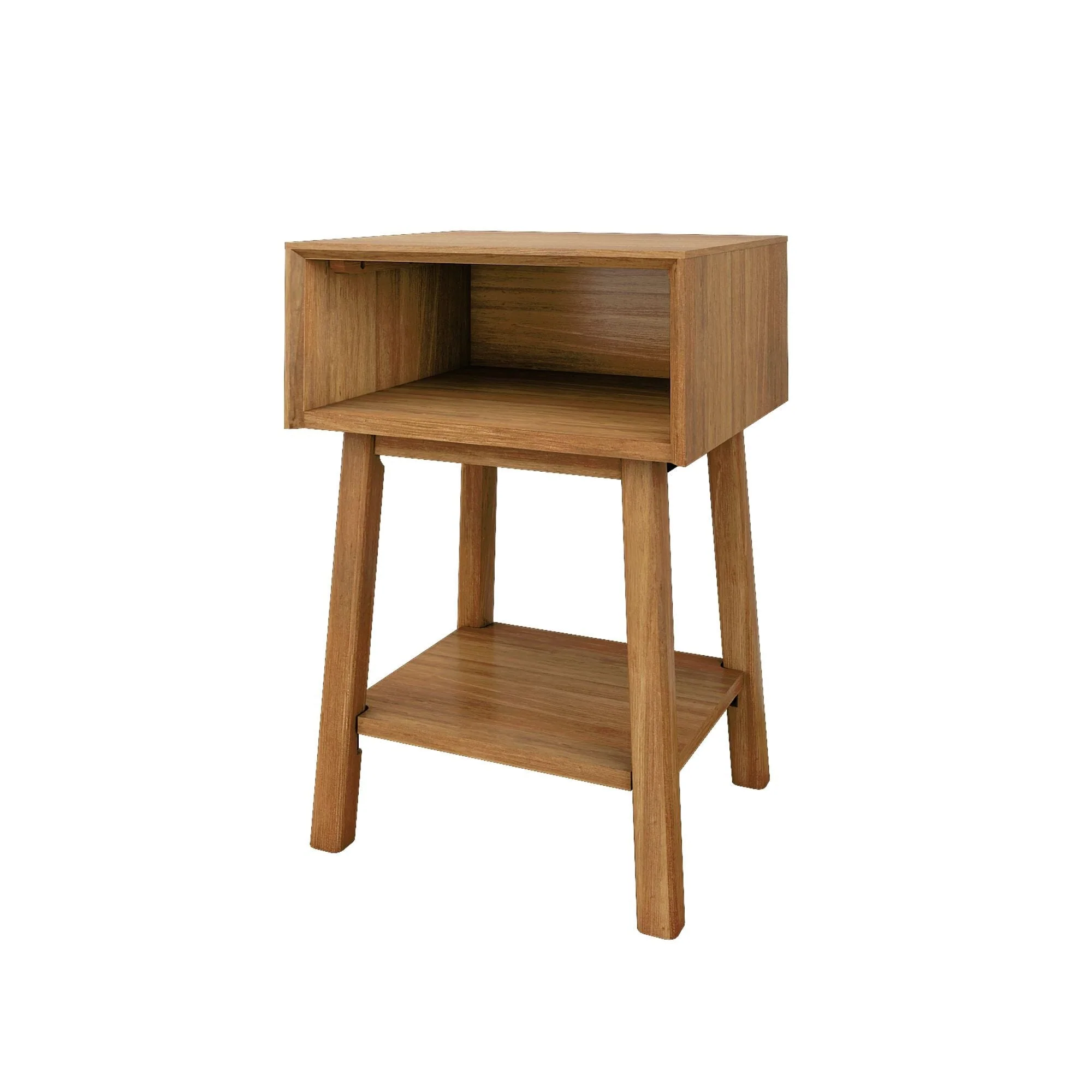 Mid-Century Modern Side Table with Storage - 18" - Image 12