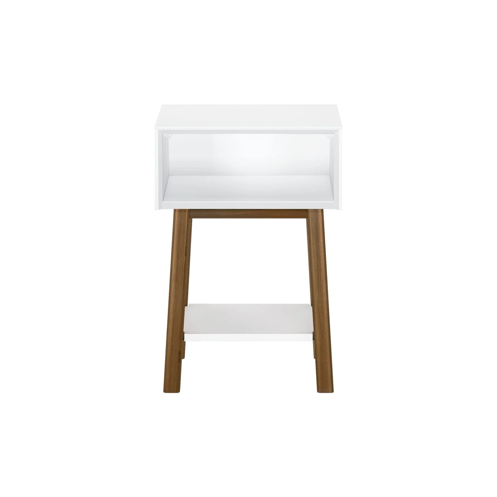 Mid-Century Modern Side Table with Storage - 18" - Image 20